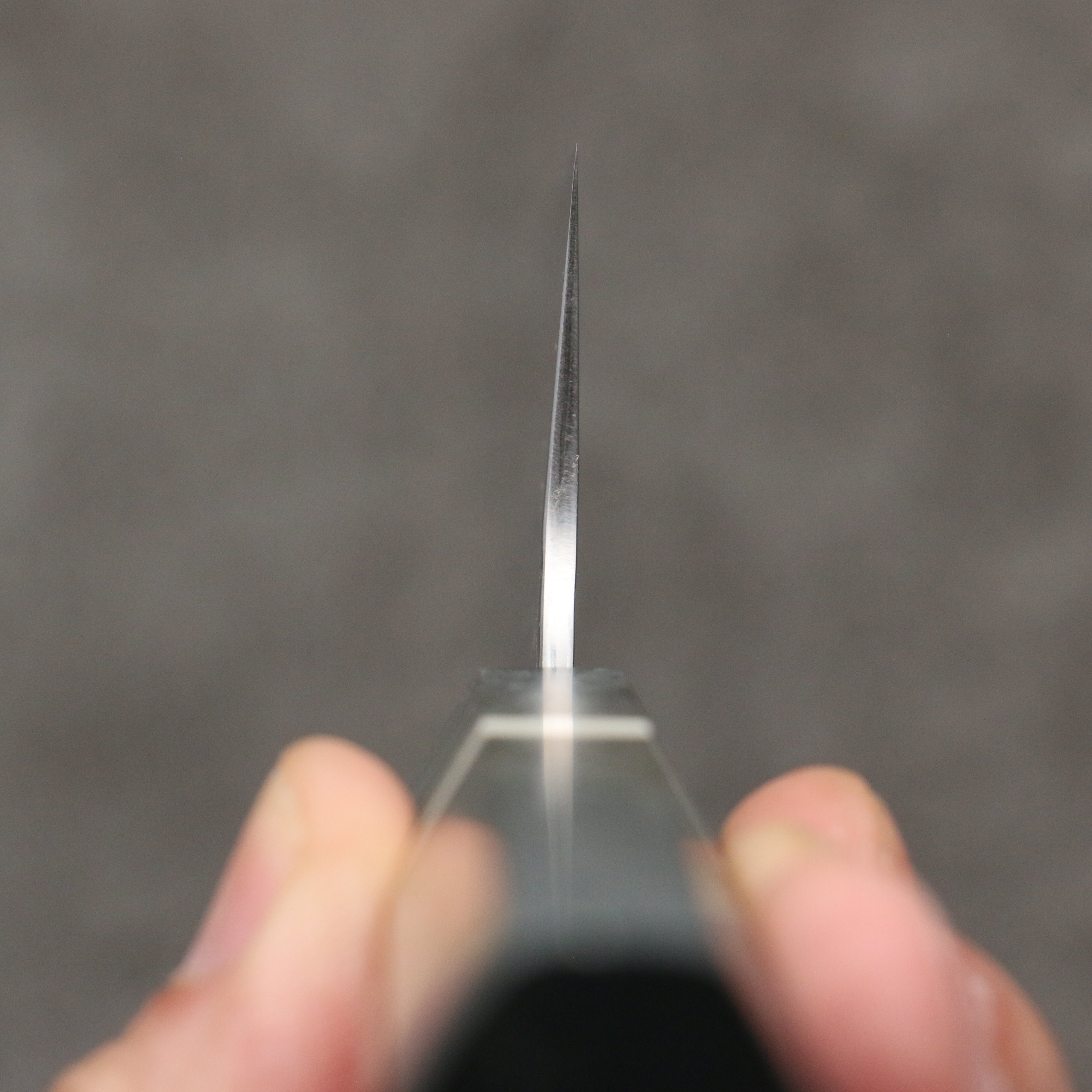 Yoshimi Kato Minamo SG2 Hammered Kiritsuke Gyuto 210mm Gray Stablilized Wood (White Ring) Handle - Seisuke Knife