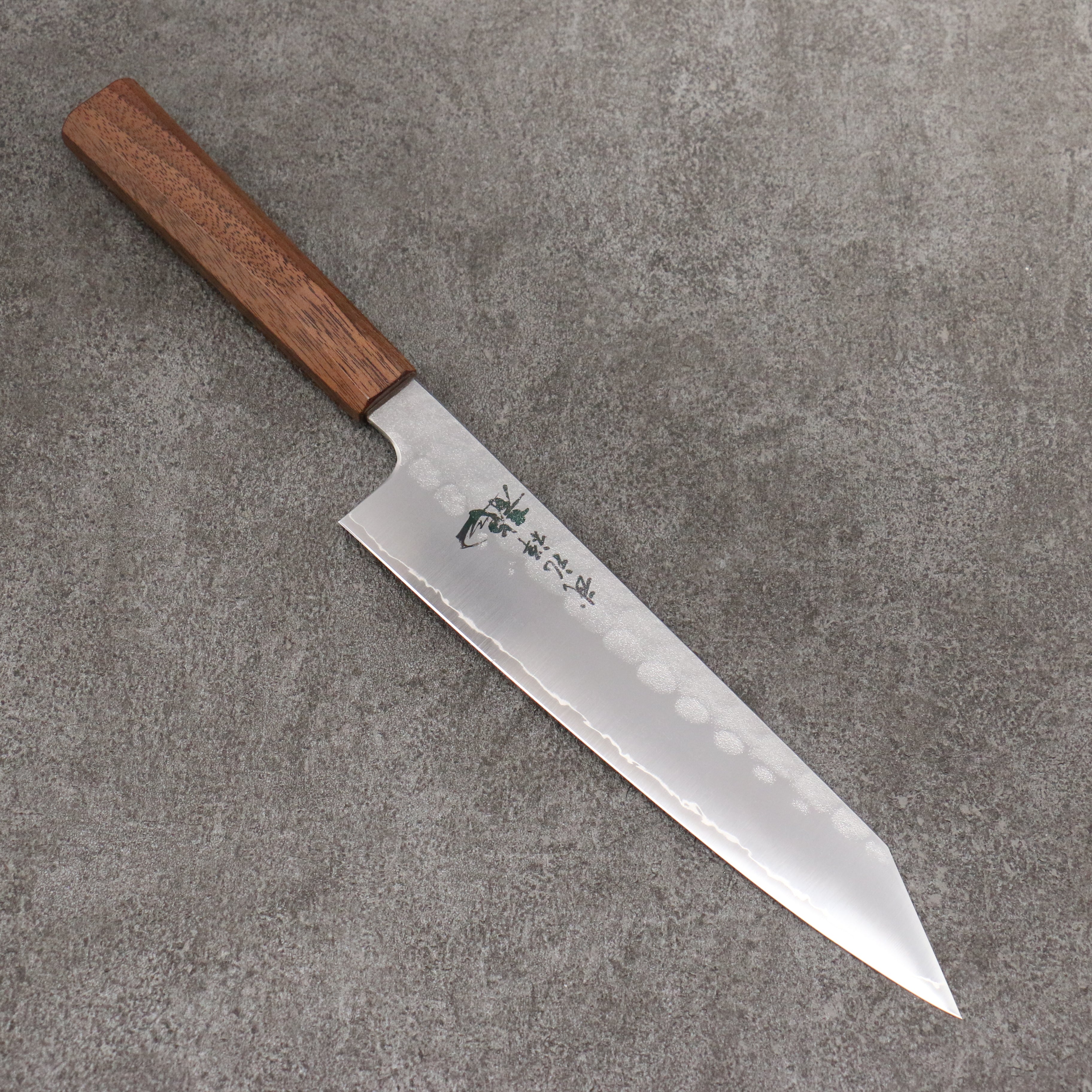 Ryusen Blazen Ryu Wa SG2 Hammered Gyuto 210mm Walnut Handle - Seisuke Knife