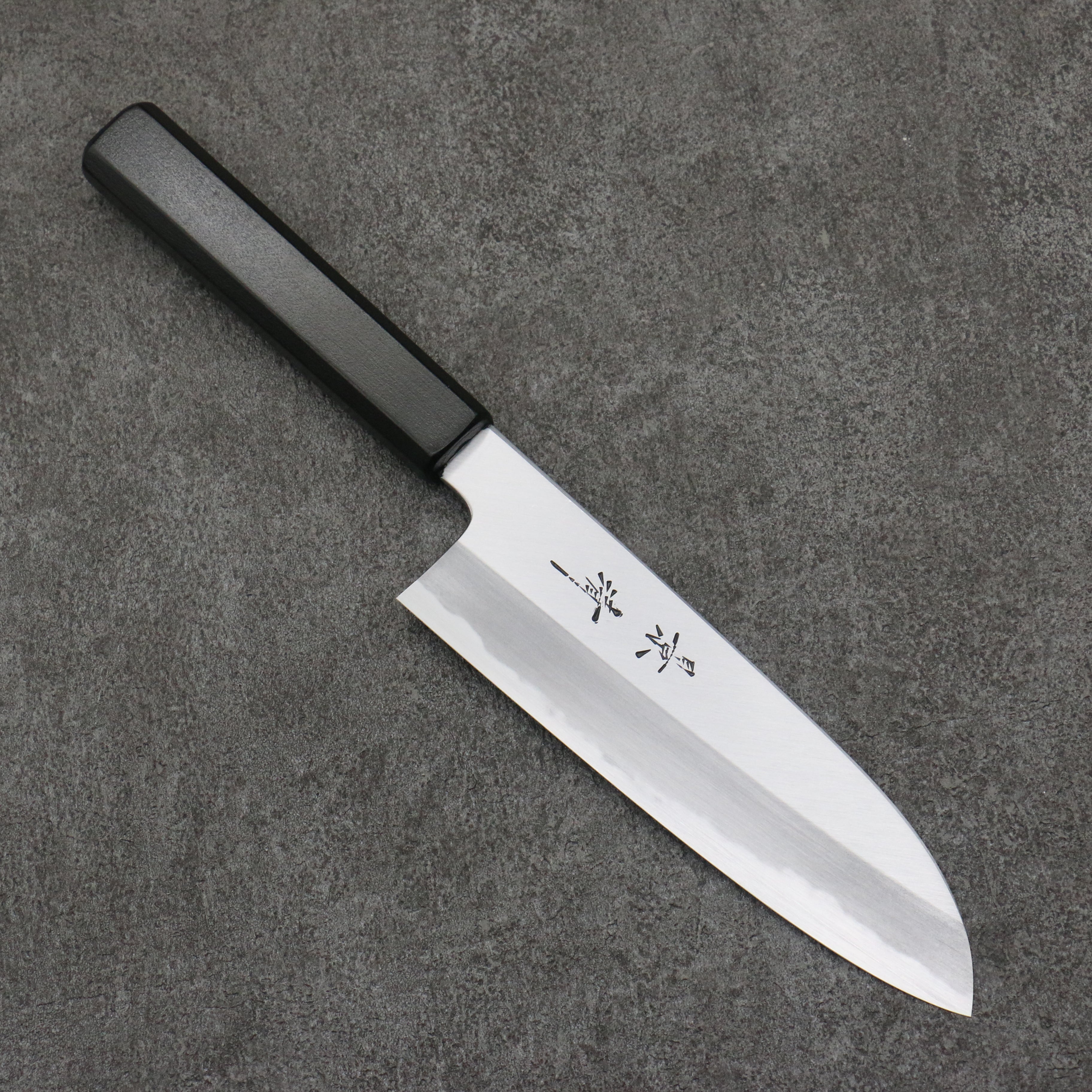 Kagekiyo White Steel Santoku 165mm Lacquered (Magnolia) Handle - Seisuke Knife