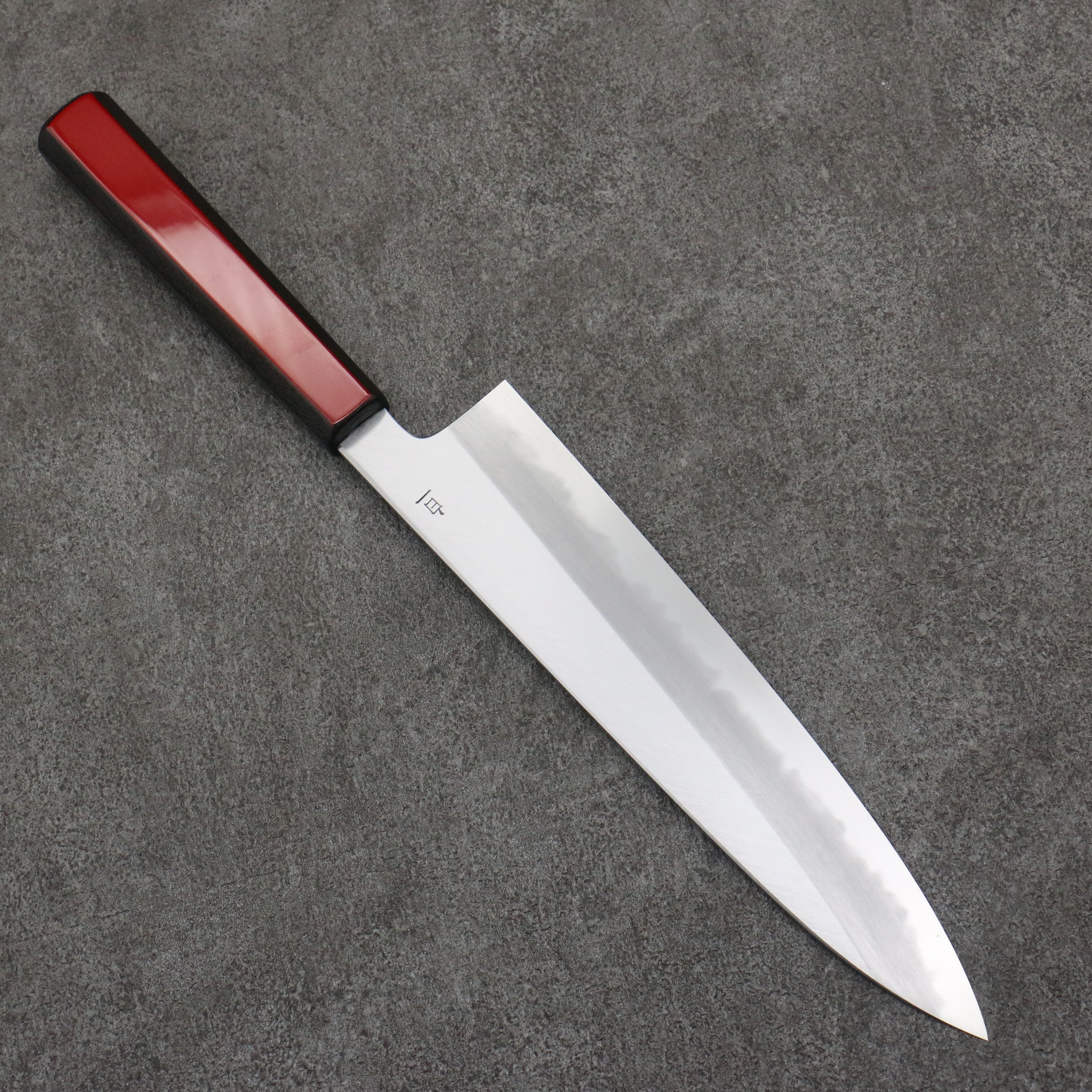 Kagekiyo White Steel No.1 Gyuto 240mm Akaro Lacquered Magnolia Handle - Seisuke Knife