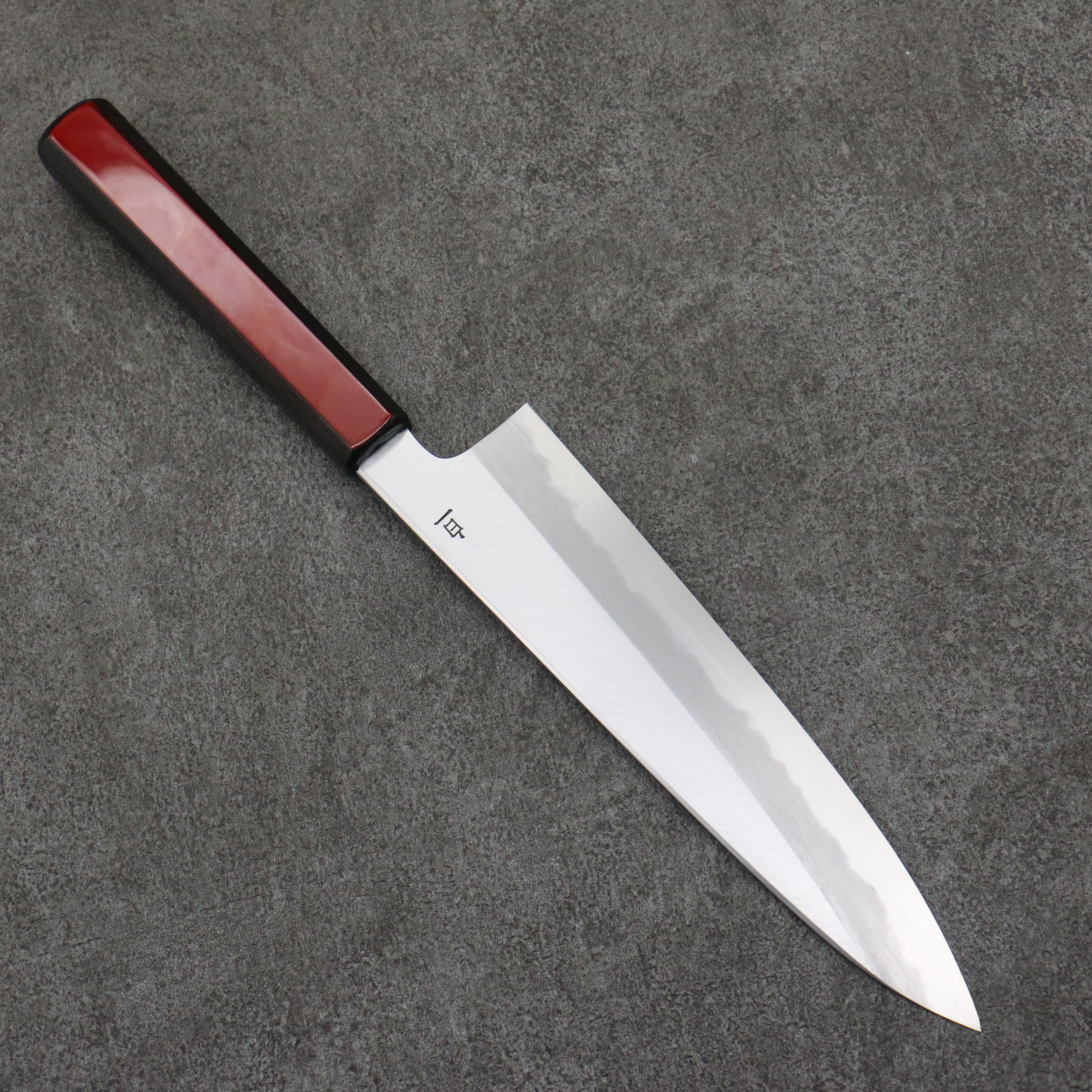 Kagekiyo White Steel No.1 Gyuto 210mm Akaro Lacquered (Magnolia) Handle - Seisuke Knife