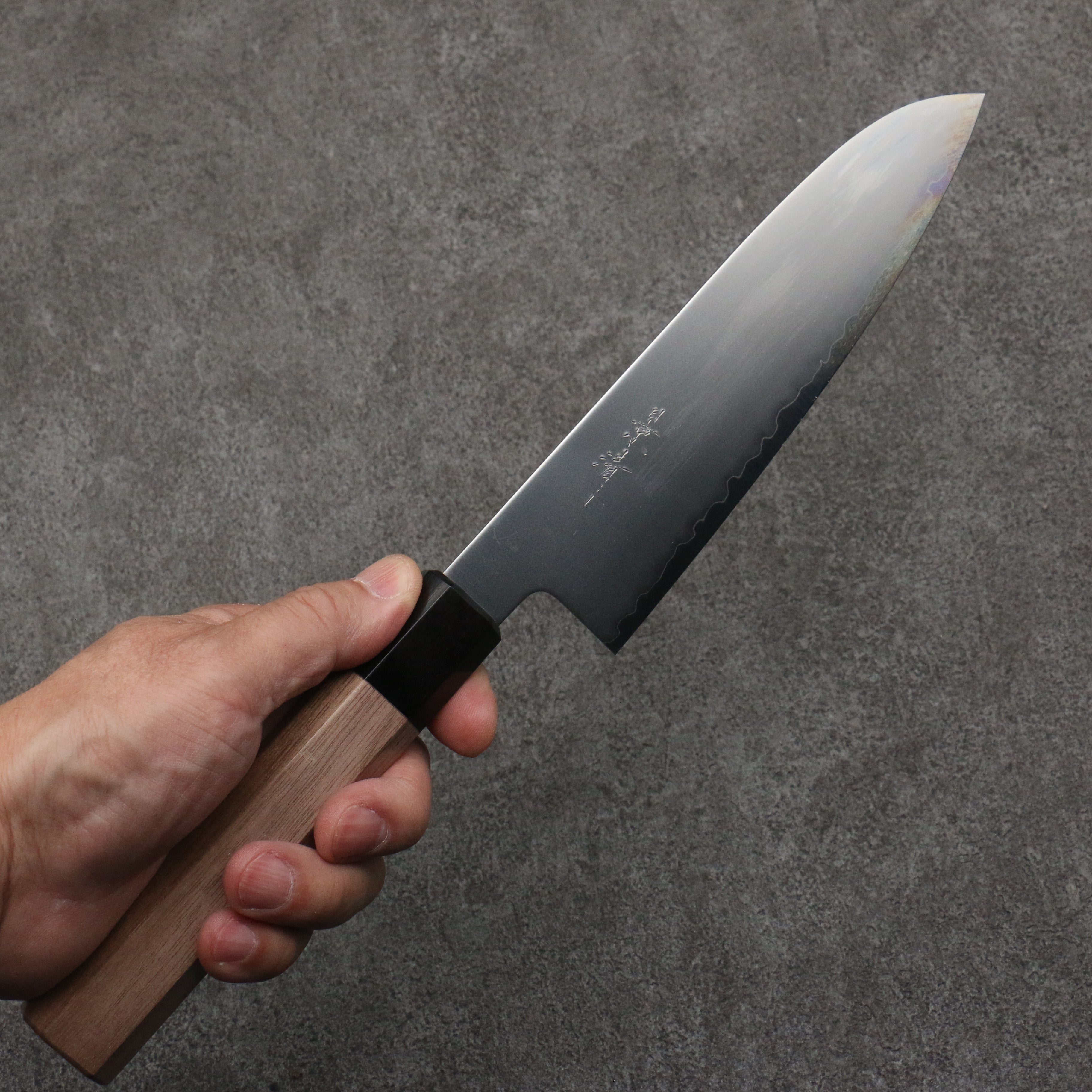 Kagekiyo Chromax Steel Santoku 180mm Walnut Handle - Seisuke Knife