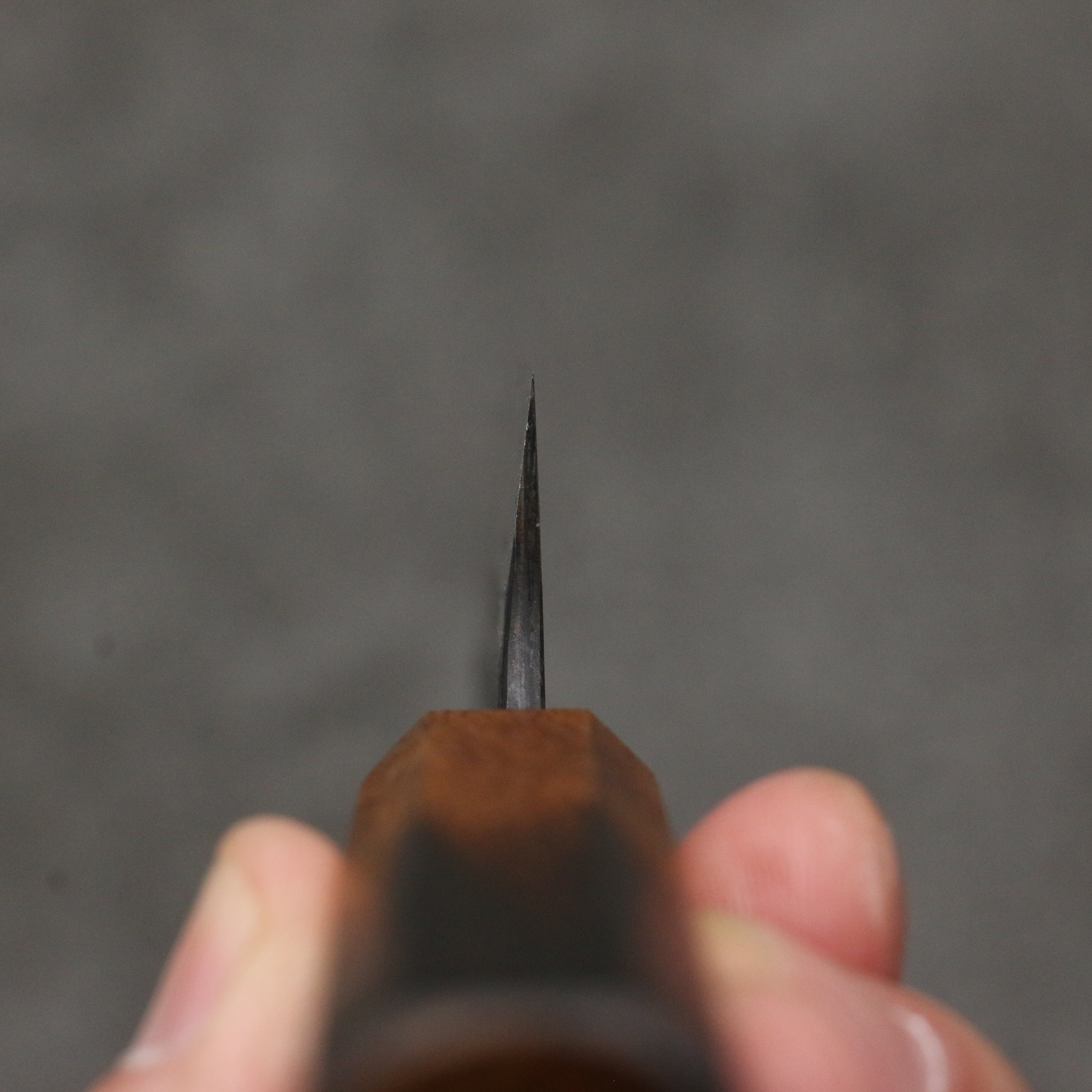 Anryu Blue Super Hammered Black Finished Petty-Utility 150mm Burnt Oak Handle - Seisuke Knife