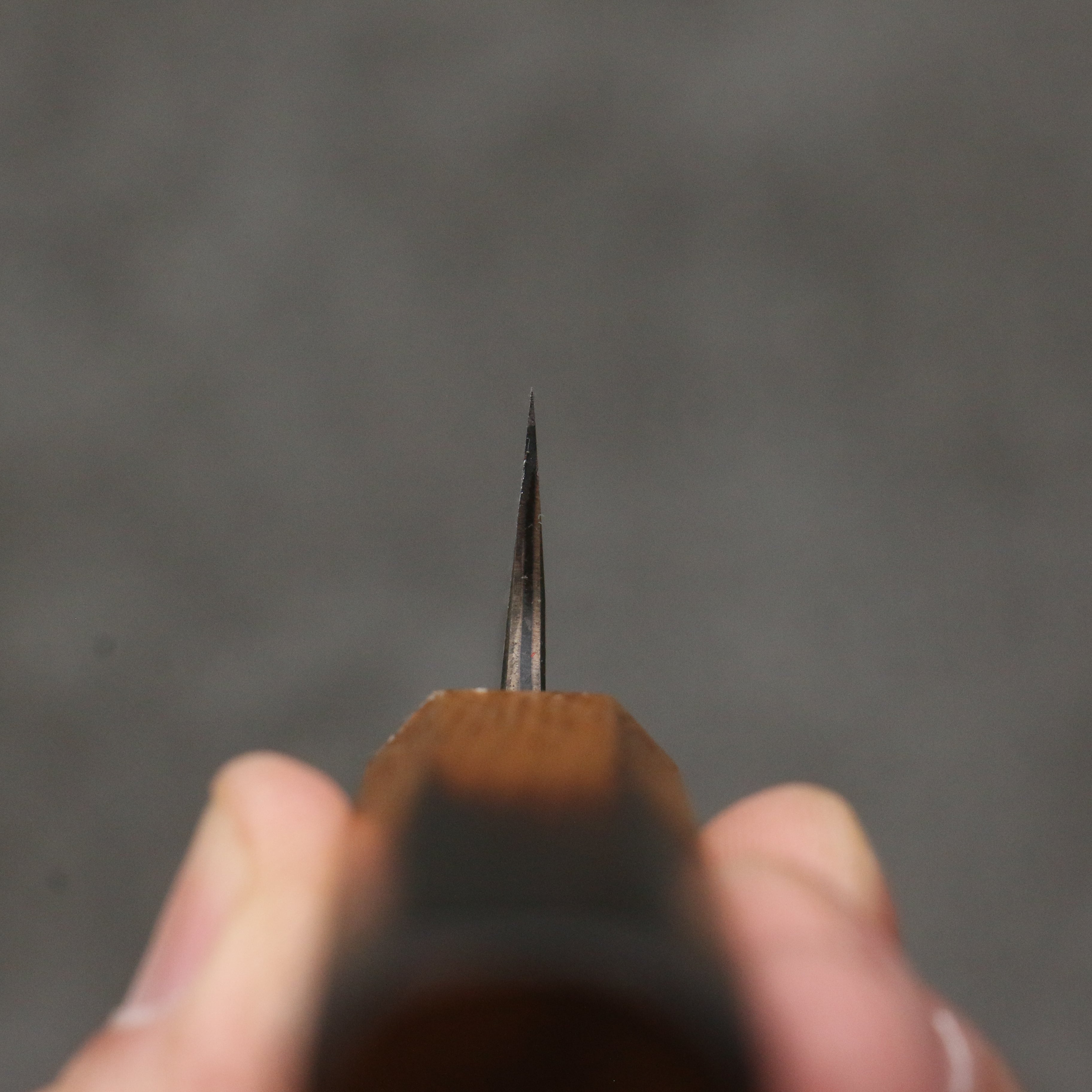 Anryu Blue Super Hammered Black Finished Petty-Utility 120mm Burnt Oak Handle - Seisuke Knife