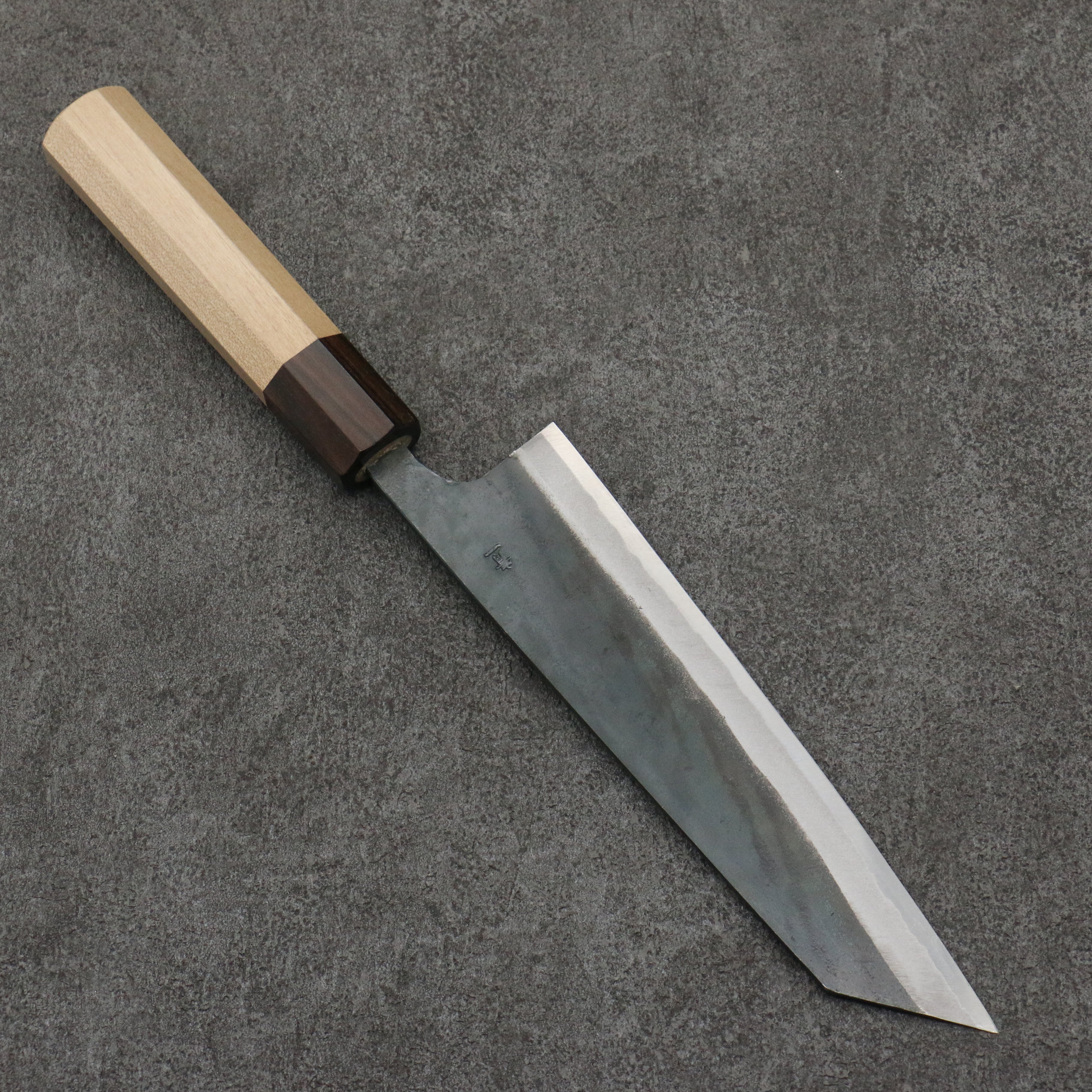 Seisuke Blue Steel No.1 Black Finished Bunka 180mm Magnolia (Ferrule: Ebony) Handle - Seisuke Knife