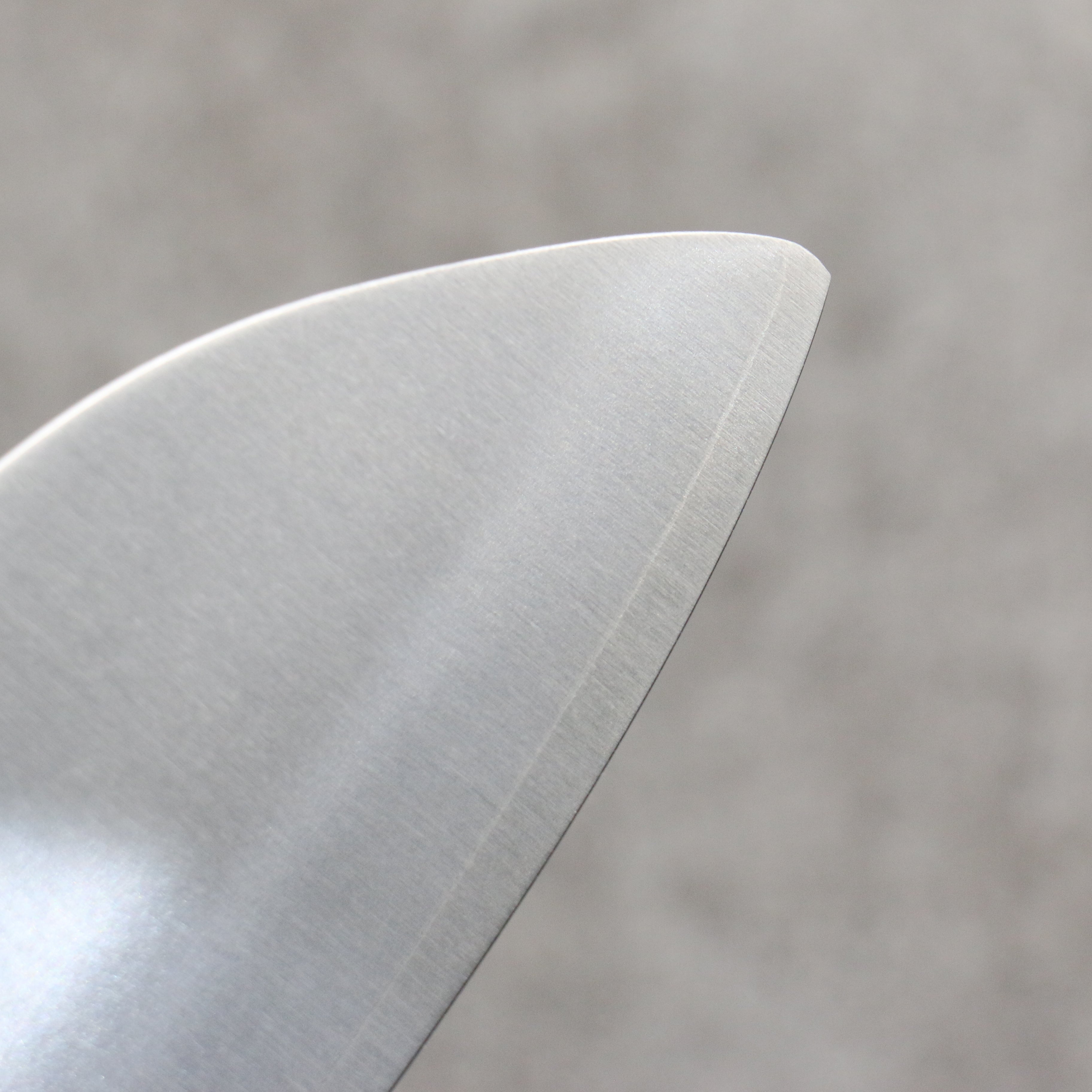 Shungo Ogata Round Tip SG2 Migaki Finished Small Santoku 150mm Rosewood (Ferrule: Black Pakka Wood) Handle - Seisuke Knife