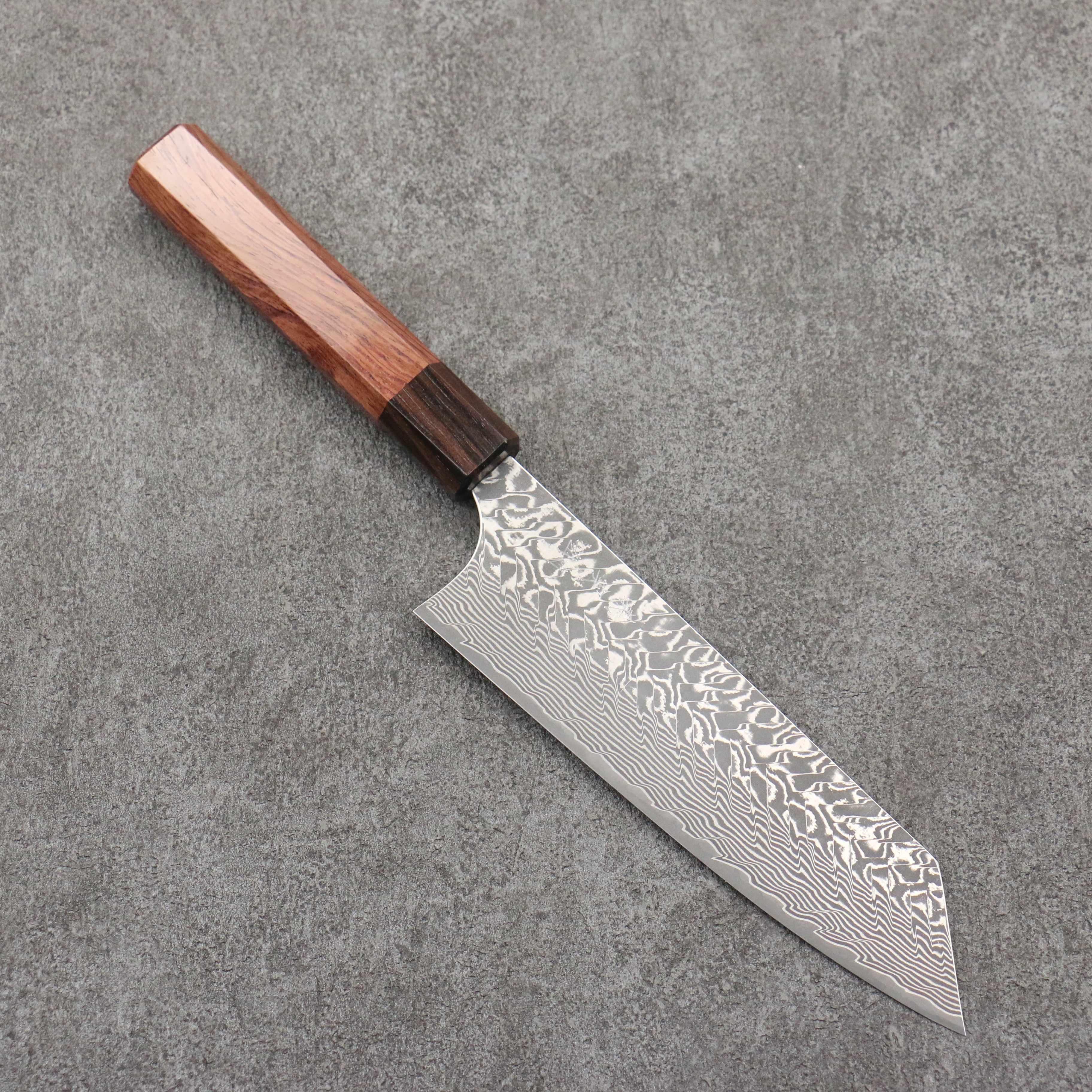 Yoshimi Kato SG2 Black Damascus Bunka 170mm Rosewood (Ferrule: Ebony) Handle - Seisuke Knife