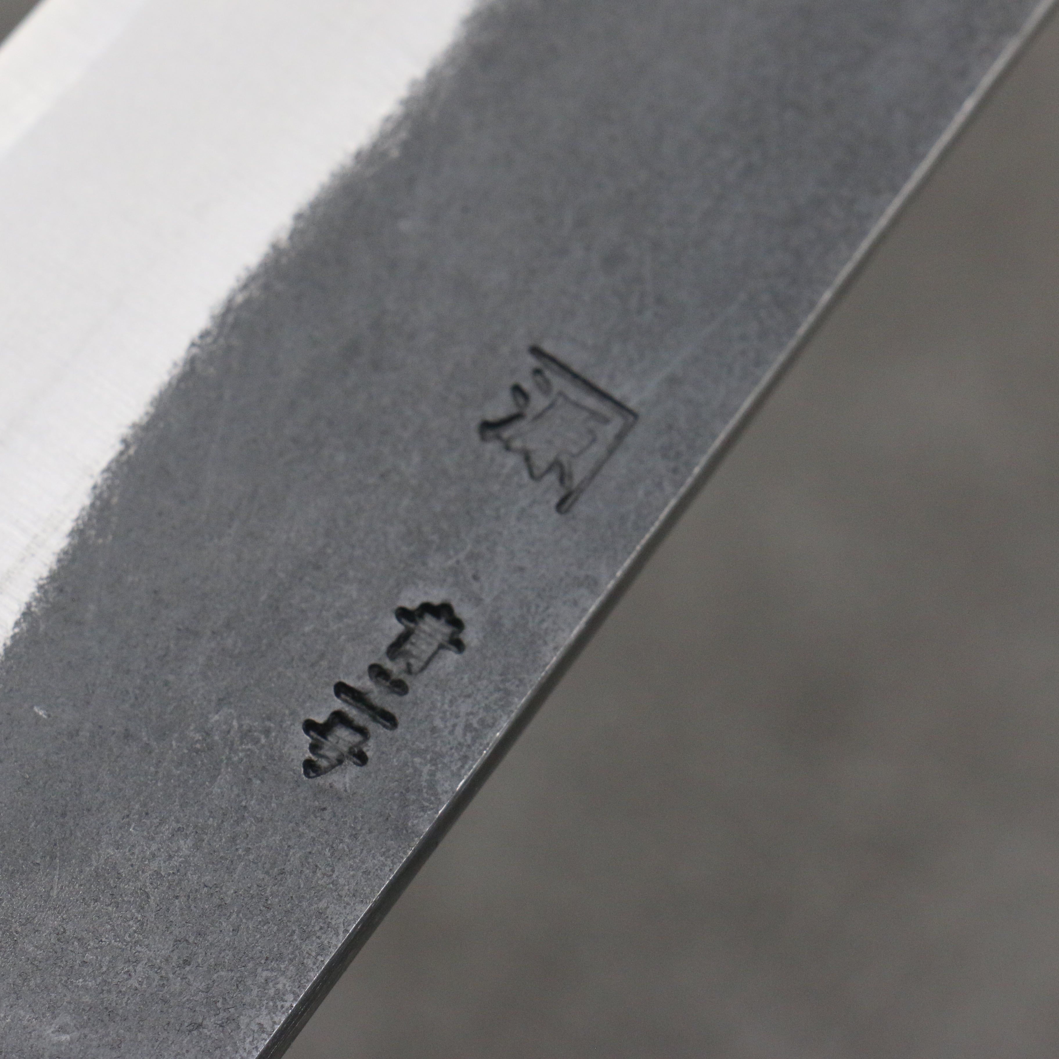 Shigeki Tanaka TEKKA Blue Steel No.2 Kurouchi Kiritsuke Gyuto 210mm Walnut Handle - Seisuke Knife