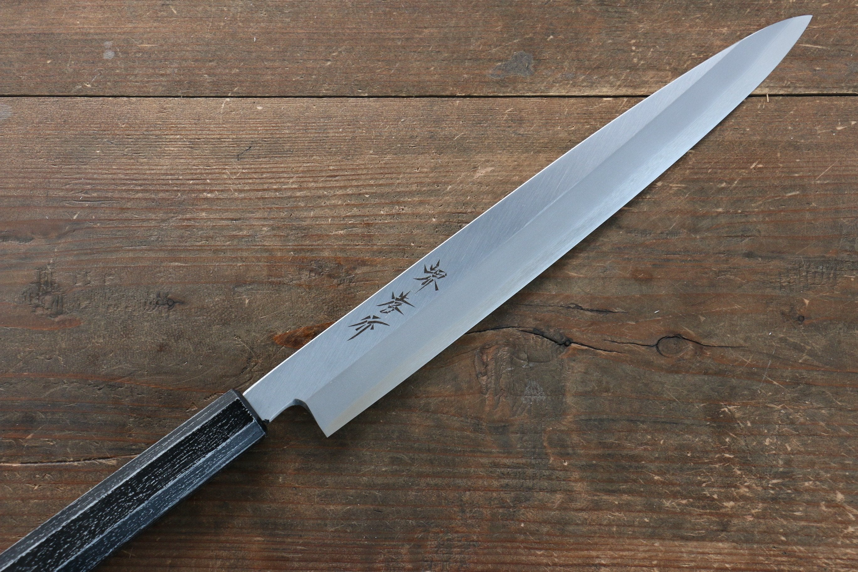 Sakai Takayuki Nanairo INOX Molybdenum Yanagiba 270mm Ebony ABS Resin Handle - Seisuke Knife
