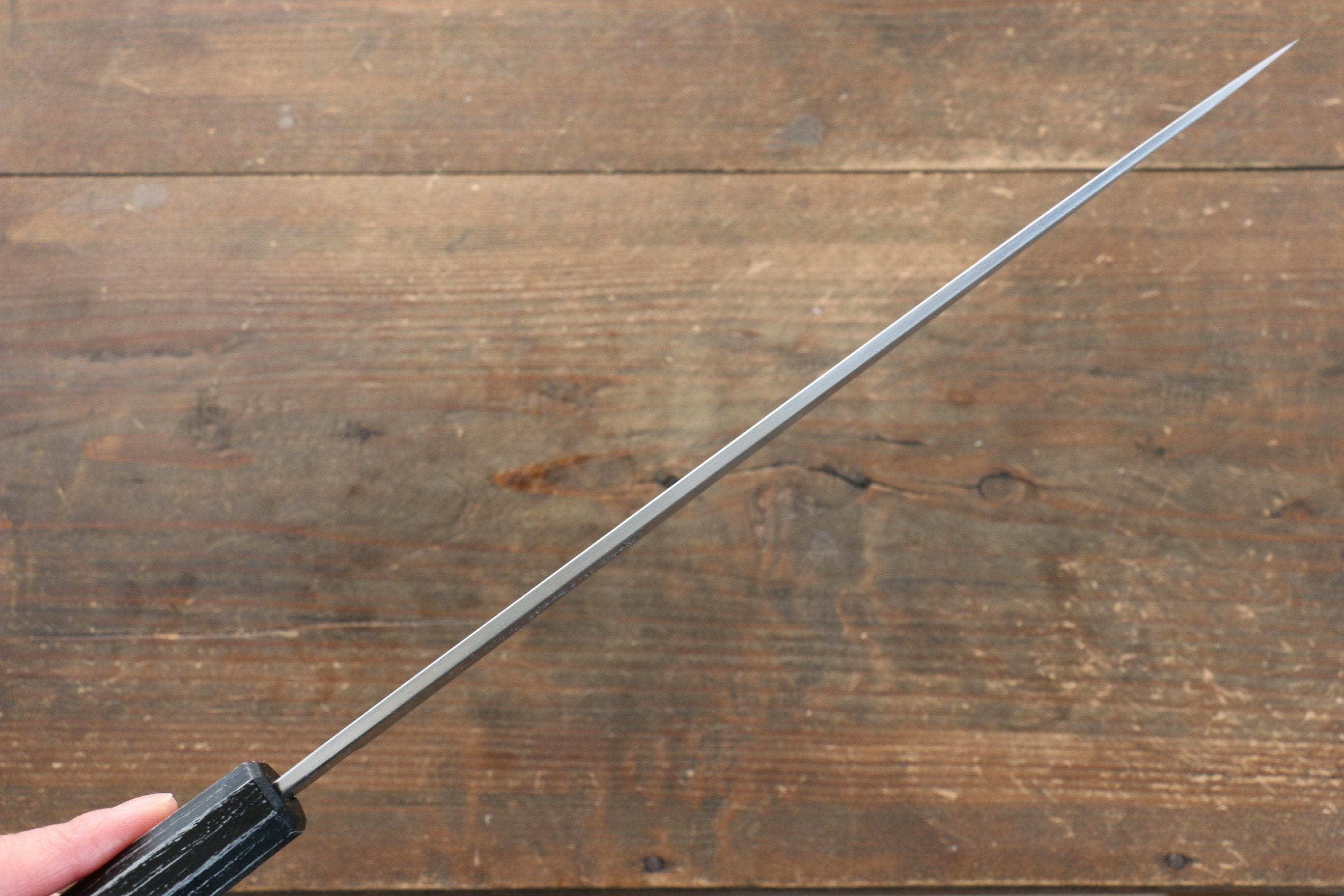 Sakai Takayuki Nanairo INOX Molybdenum Yanagiba 270mm Ebony ABS Resin Handle - Seisuke Knife