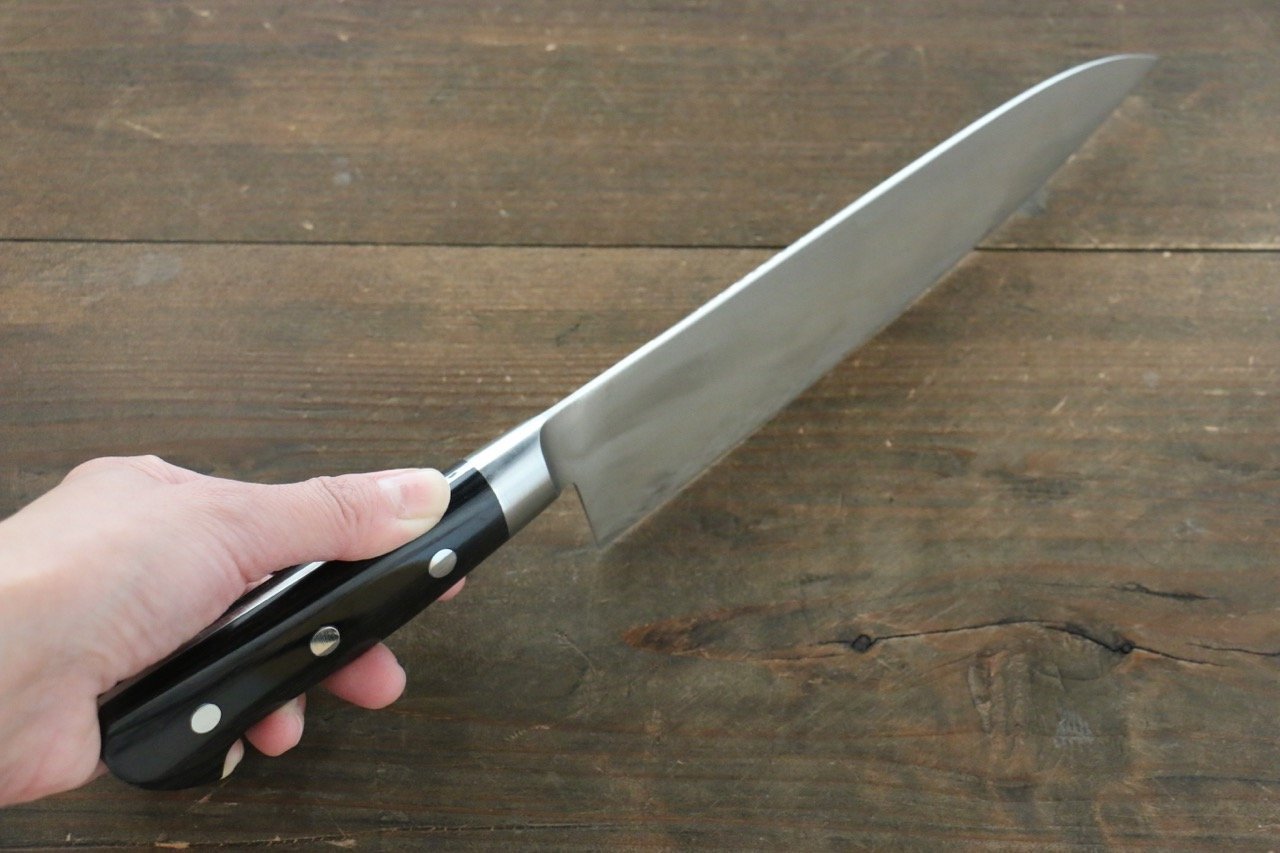 Iseya Molybdenum Gyuto 180mm Black Pakkawood Handle - Seisuke Knife