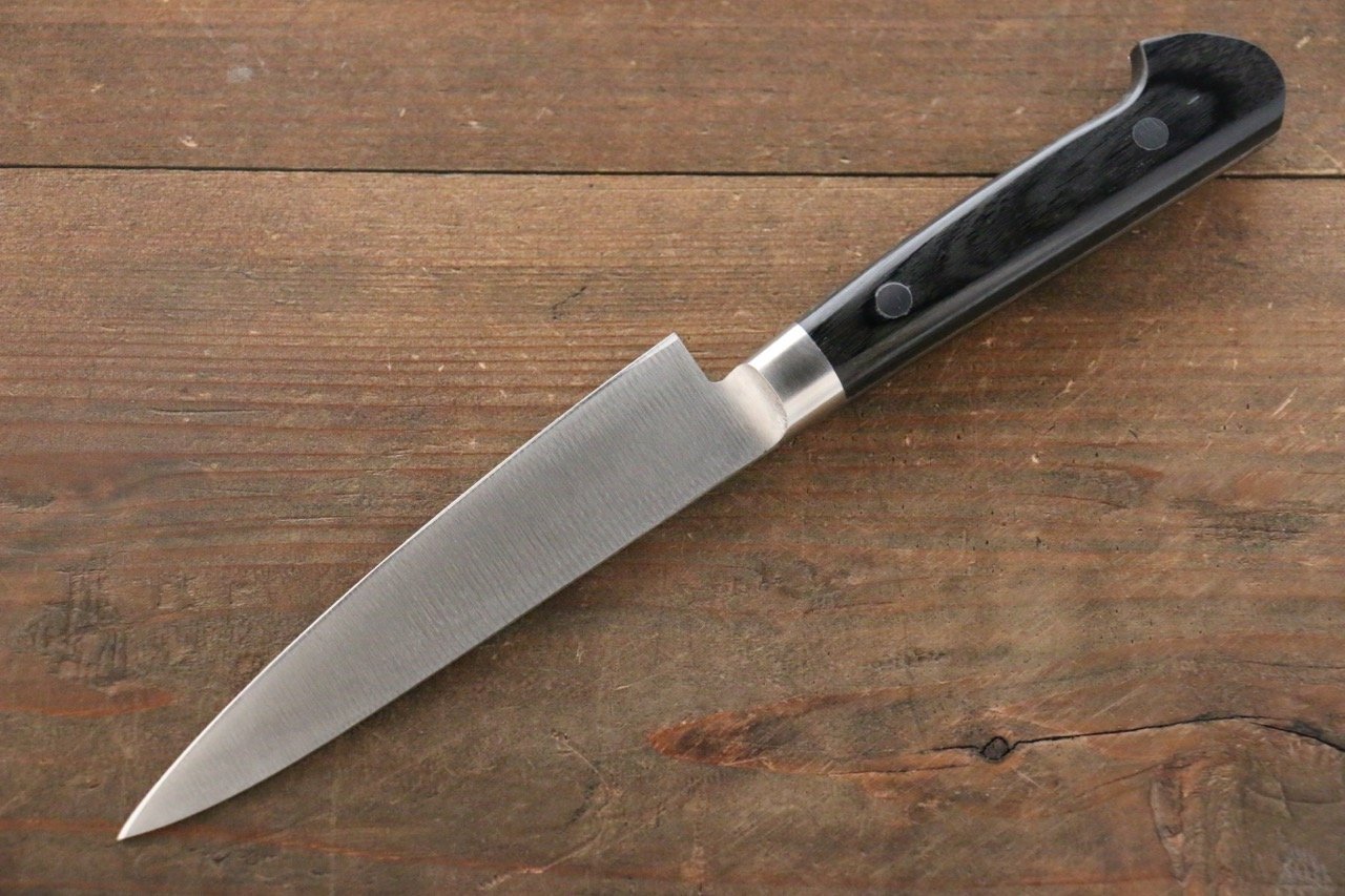 Iseya Molybdenum Petty-Utility 120mm Black Pakkawood Handle - Seisuke Knife