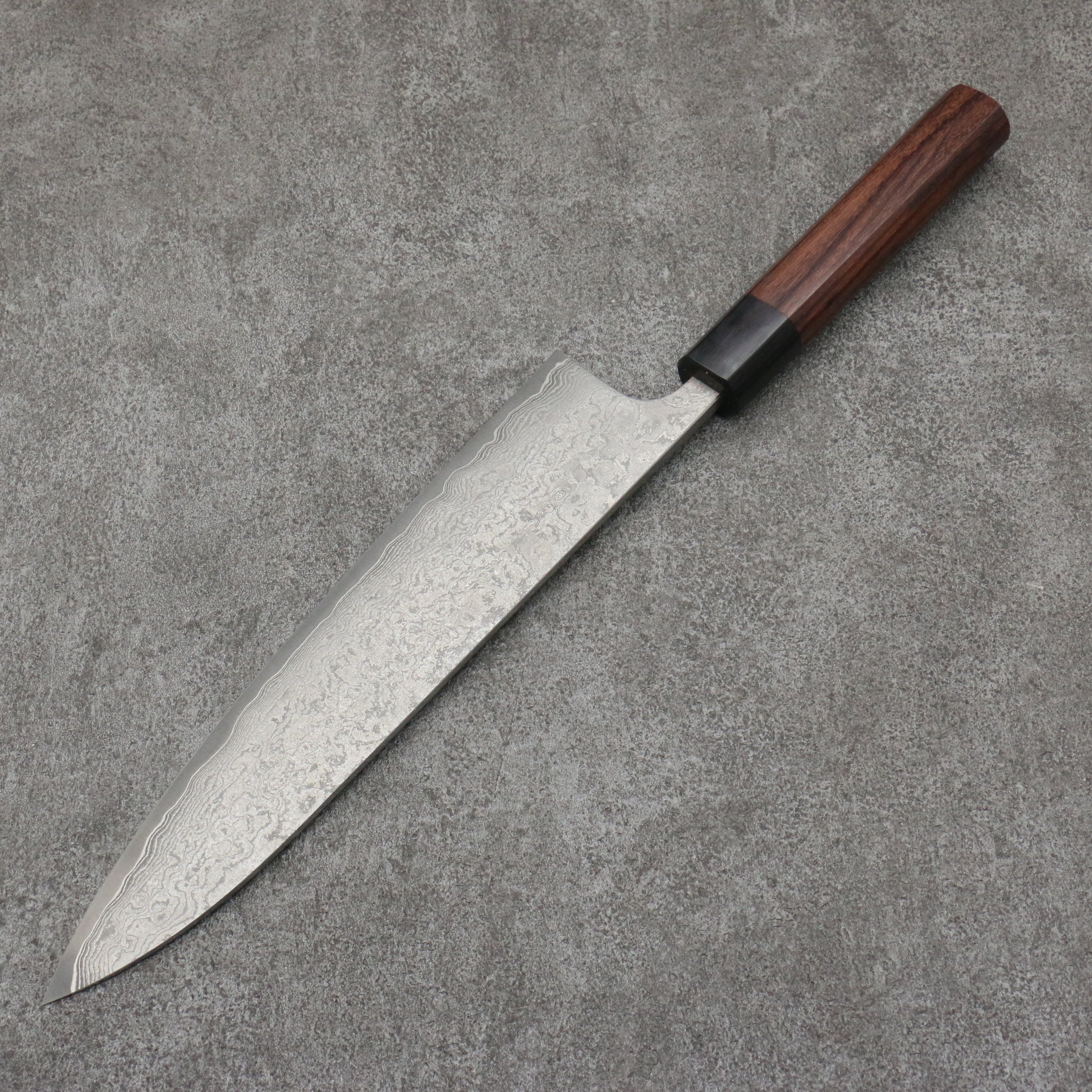 Nao Yamamoto VG10 Black Damascus Gyuto240mm Shitan Handle - Seisuke Knife