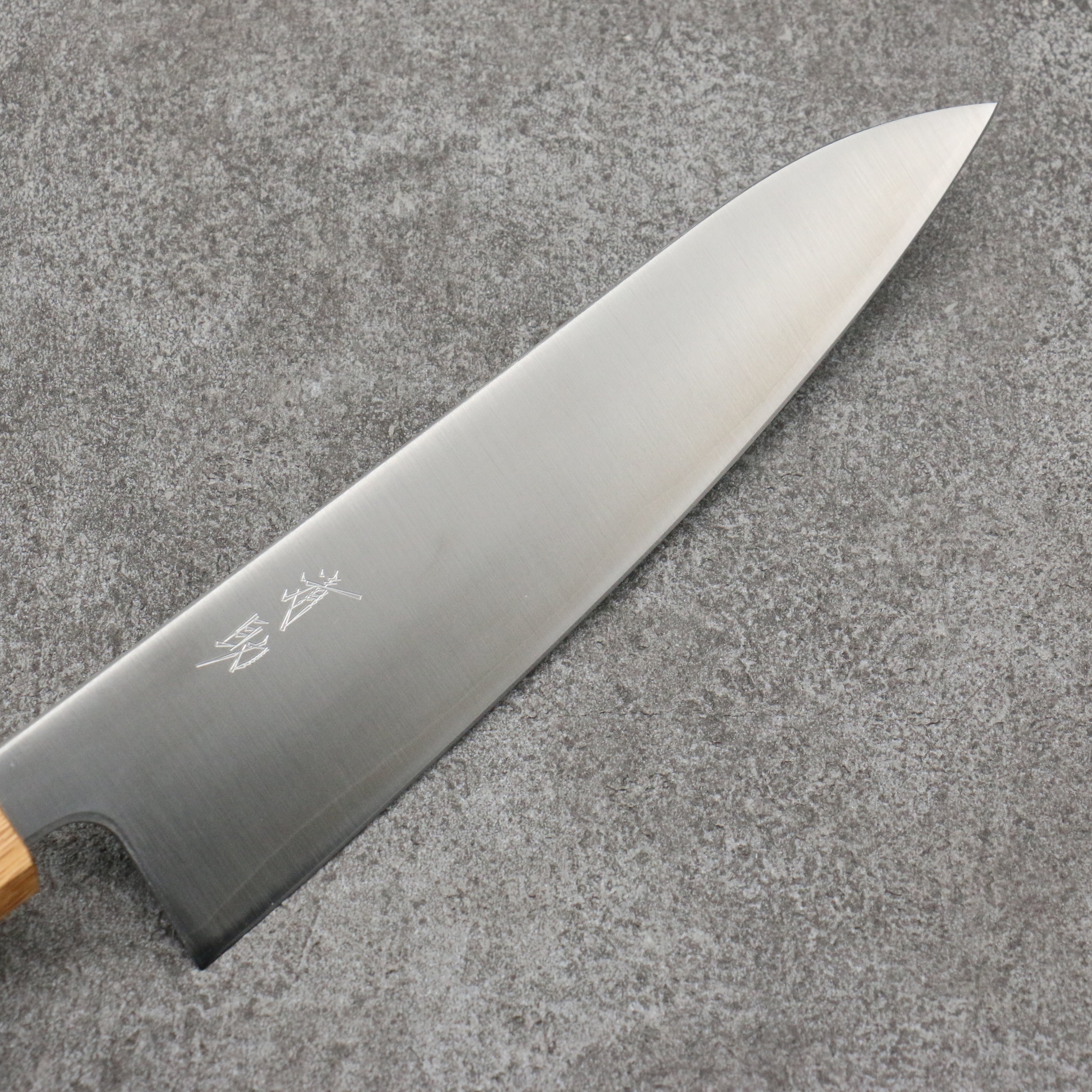 Seisuke Silver Steel No.3 Migaki Polish Finish Gyuto 180mm White Oak Handle - Seisuke Knife
