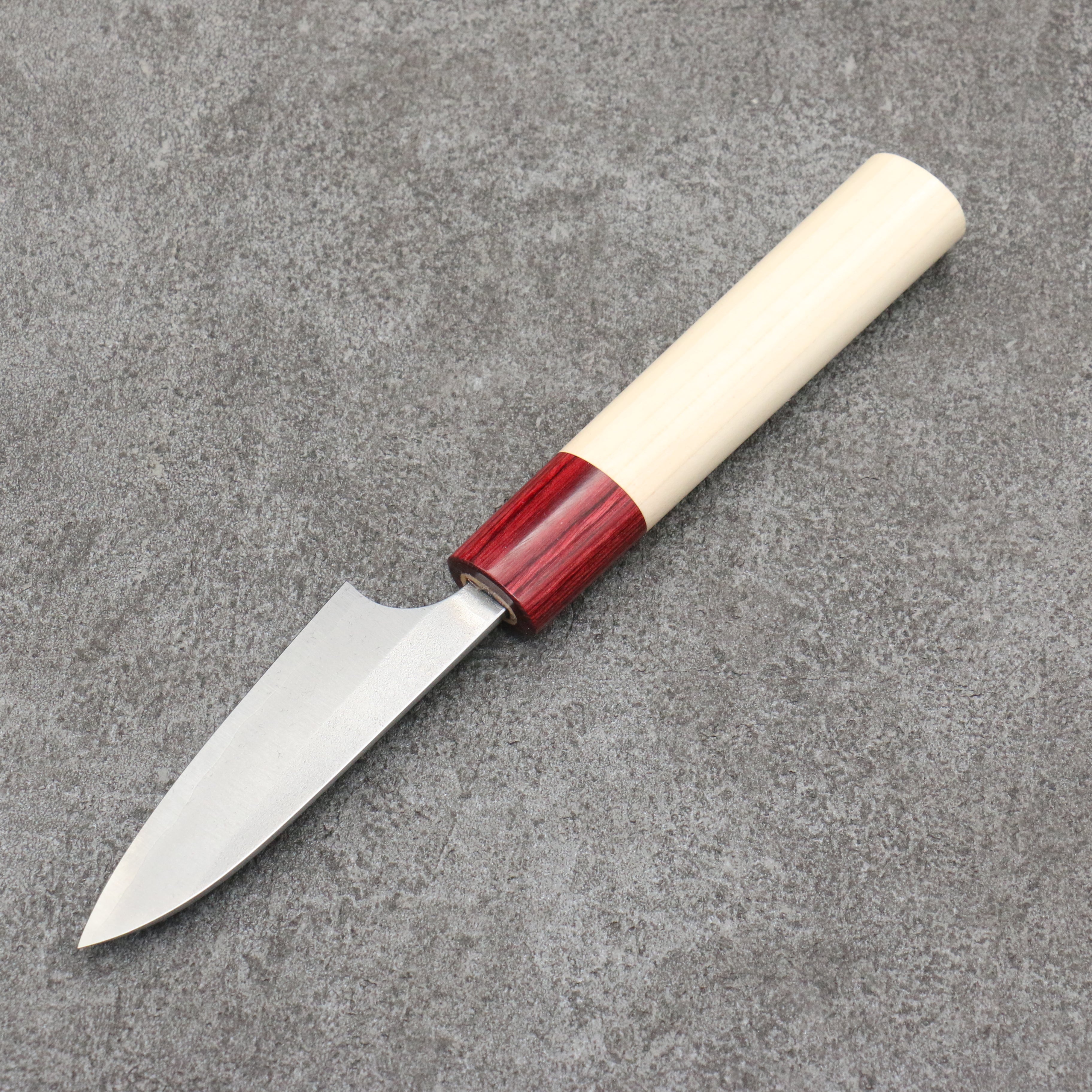 Masakage Yuki White Steel No.2 Nashiji Paring 75mm Magnolia Handle - Seisuke Knife