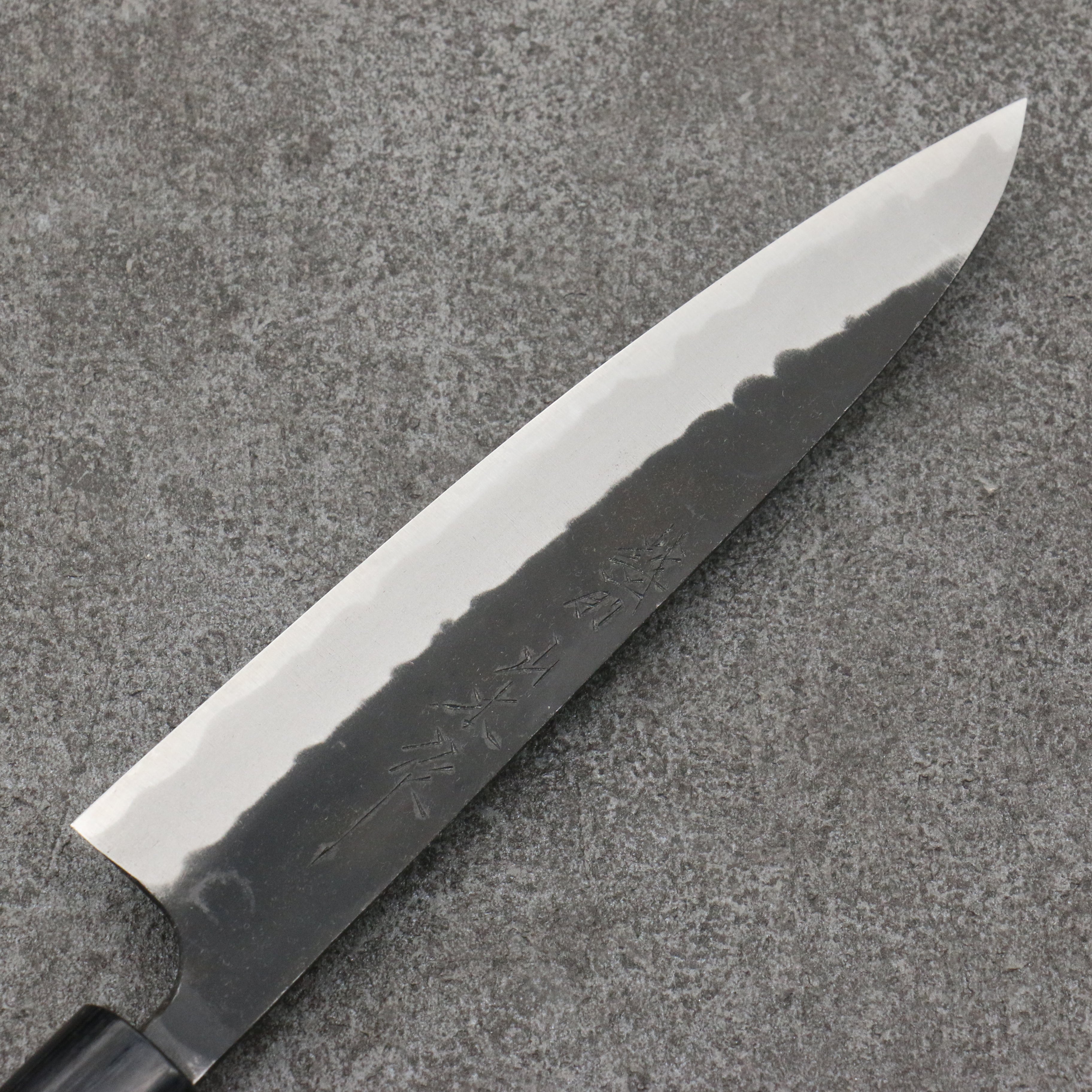Nao Yamamoto Blue Steel Kurouchi Petty-Utility 160mm Shitan & Black Pakkawood Handle - Seisuke Knife