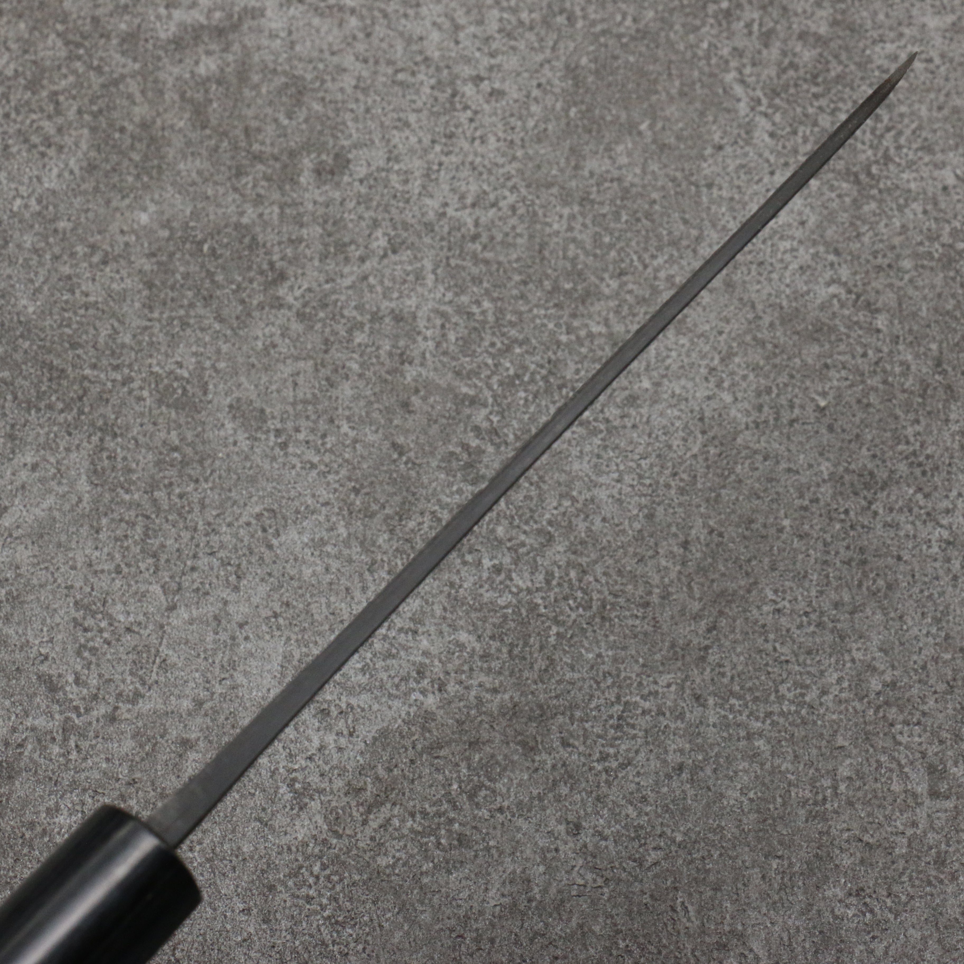 Nao Yamamoto Blue Steel Kurouchi Santoku170mm Shitan (ferrule: Black Pakka wood) Handle - Seisuke Knife