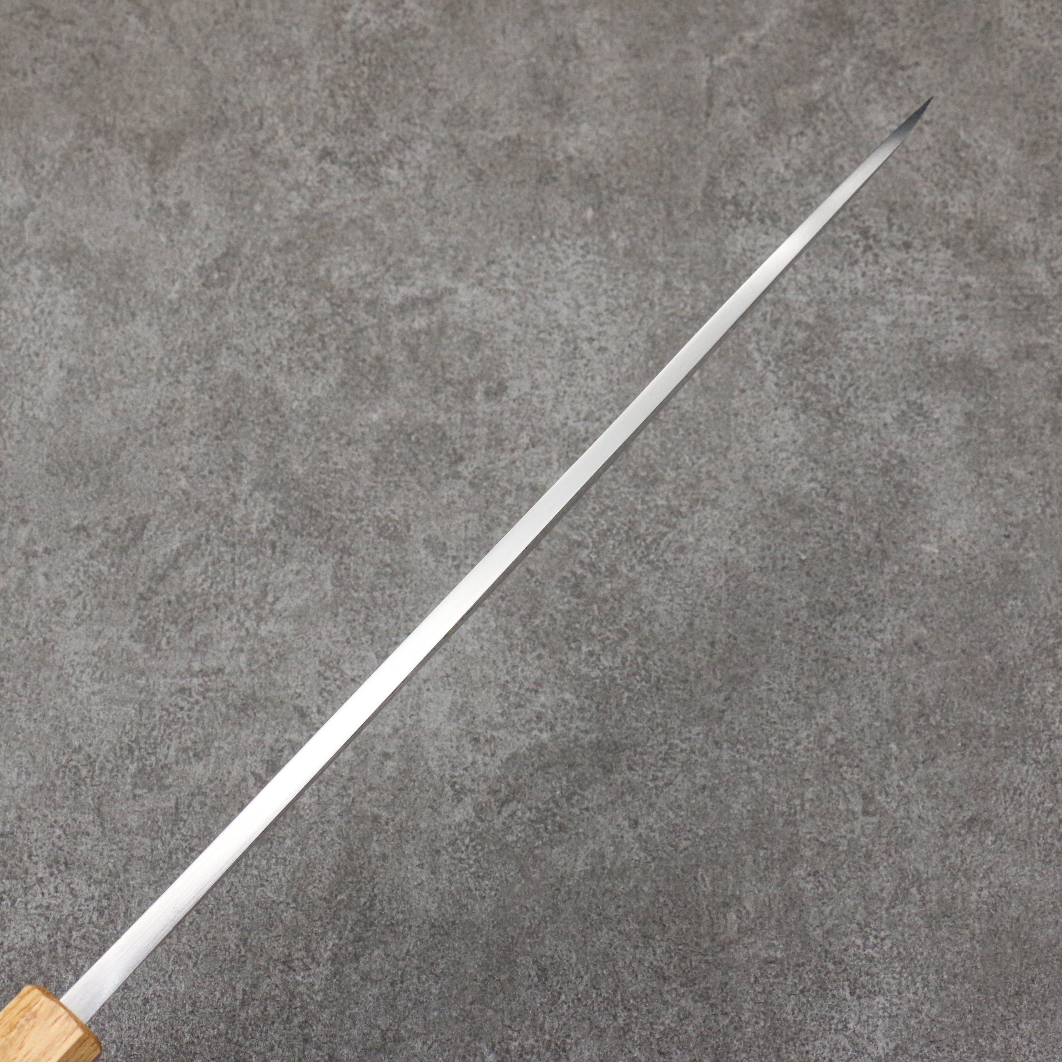 Hideo Kitaoka White Steel No.2 Damascus Mioroshi Deba300mm Burnt Oak Handle - Seisuke Knife