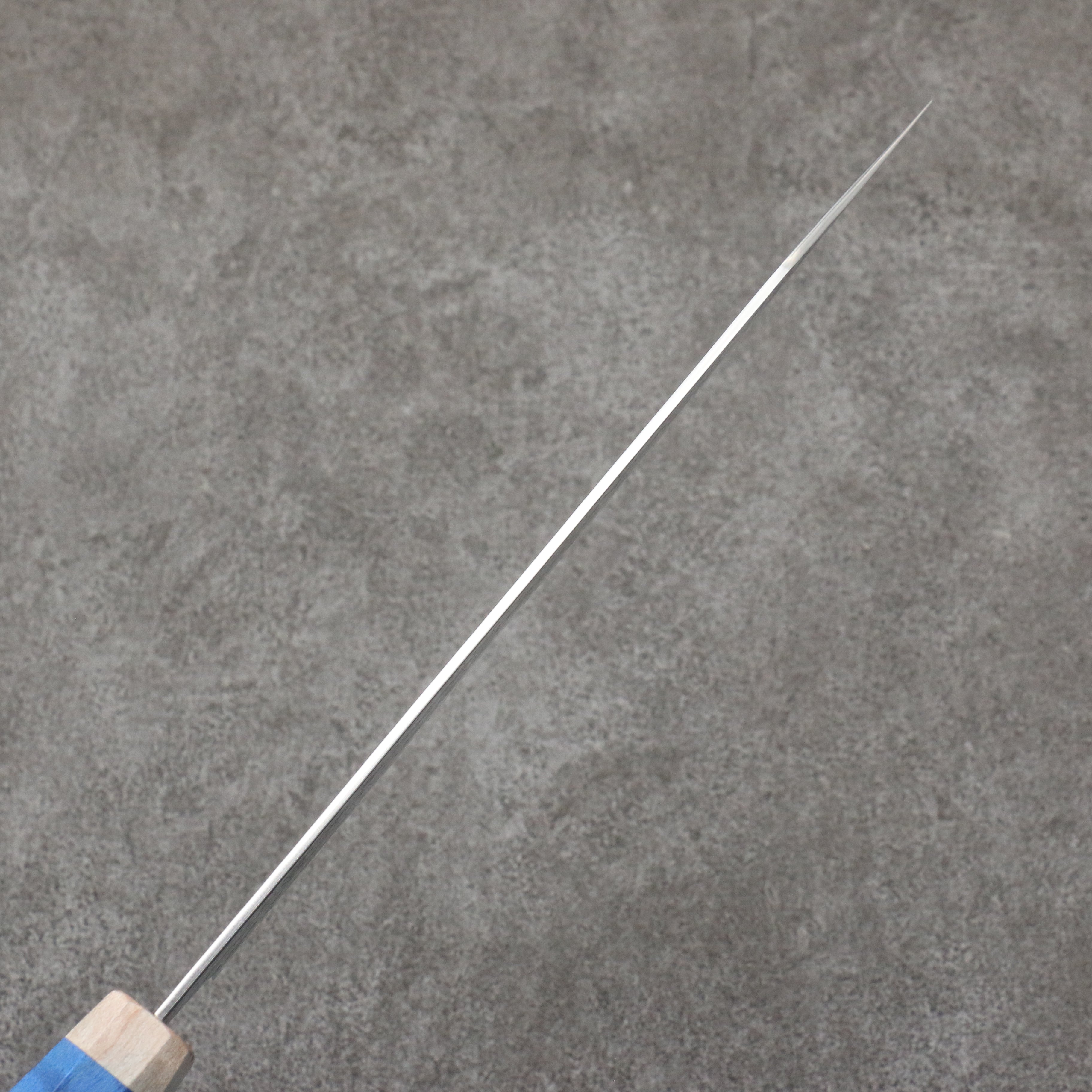 Yoshimi Kato Minamo SG2 Hammered Kiritsuke Gyuto 210mm Western style (blue) Handle - Seisuke Knife