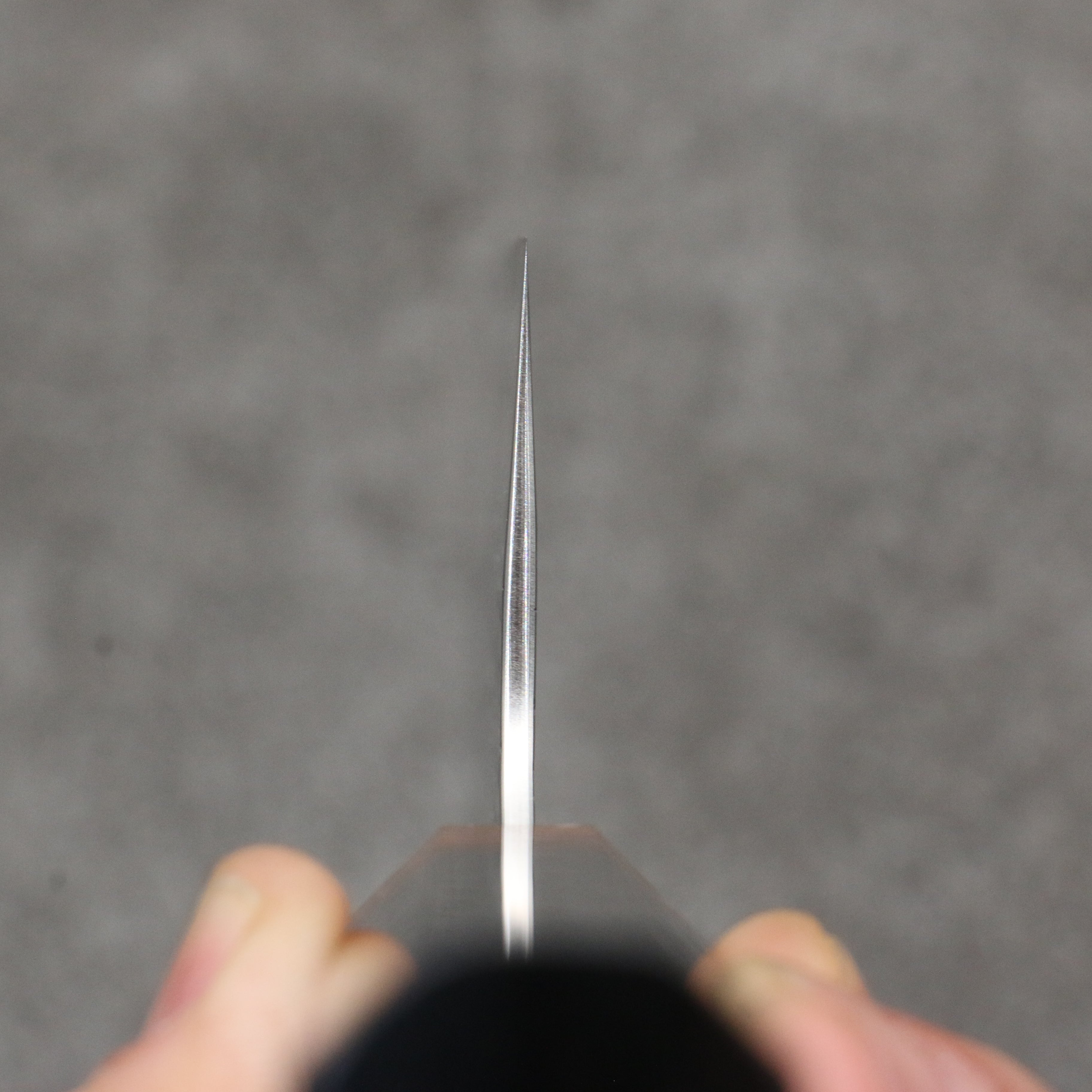 Yoshimi Kato Minamo SG2 Hammered Nakiri 165mm Shitan (ferrule: Orange Resin) Handle - Seisuke Knife