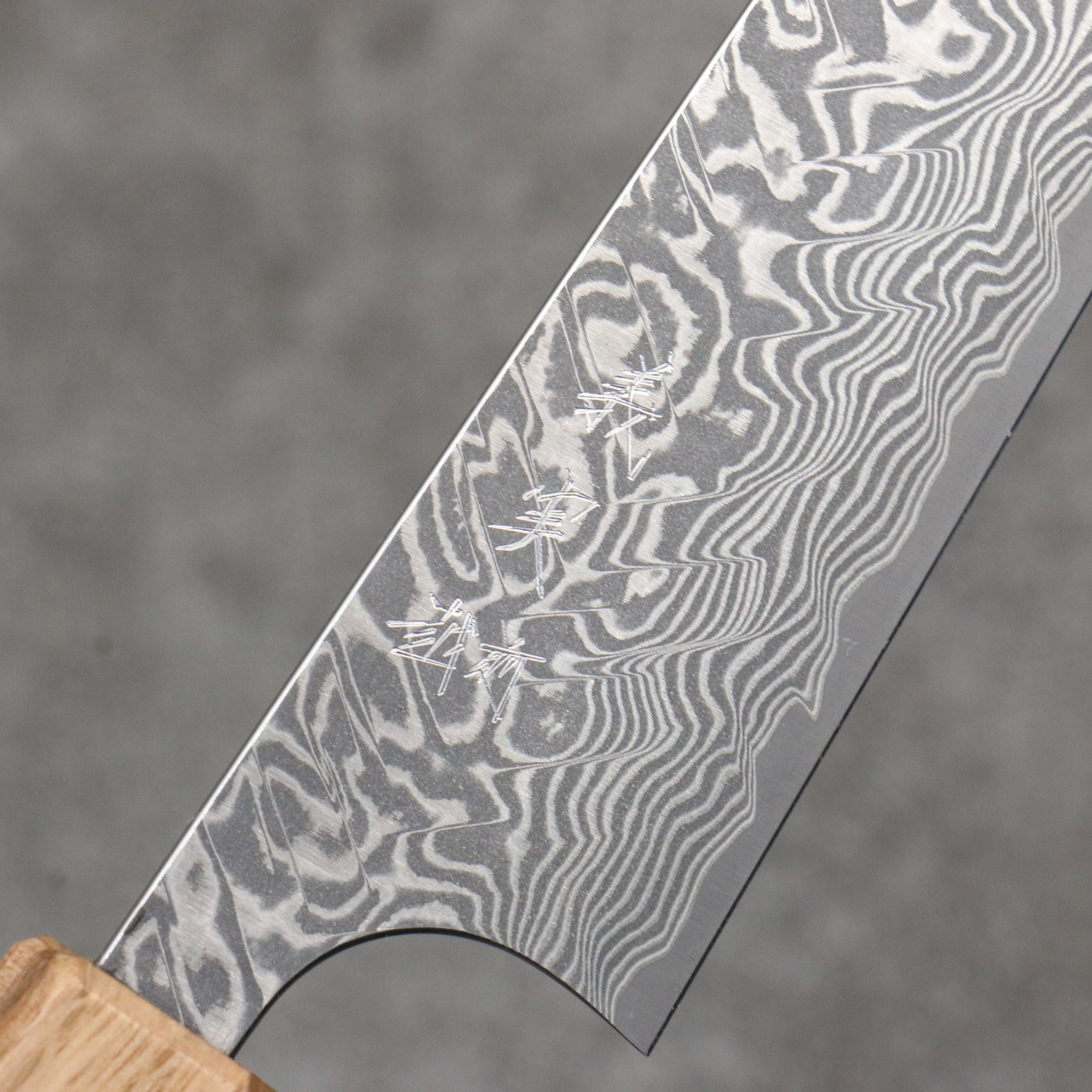 Yoshimi Kato SG2 Black Damascus Petty-Utility 150mm Padoauk(Turquoise Ring) Handle - Seisuke Knife