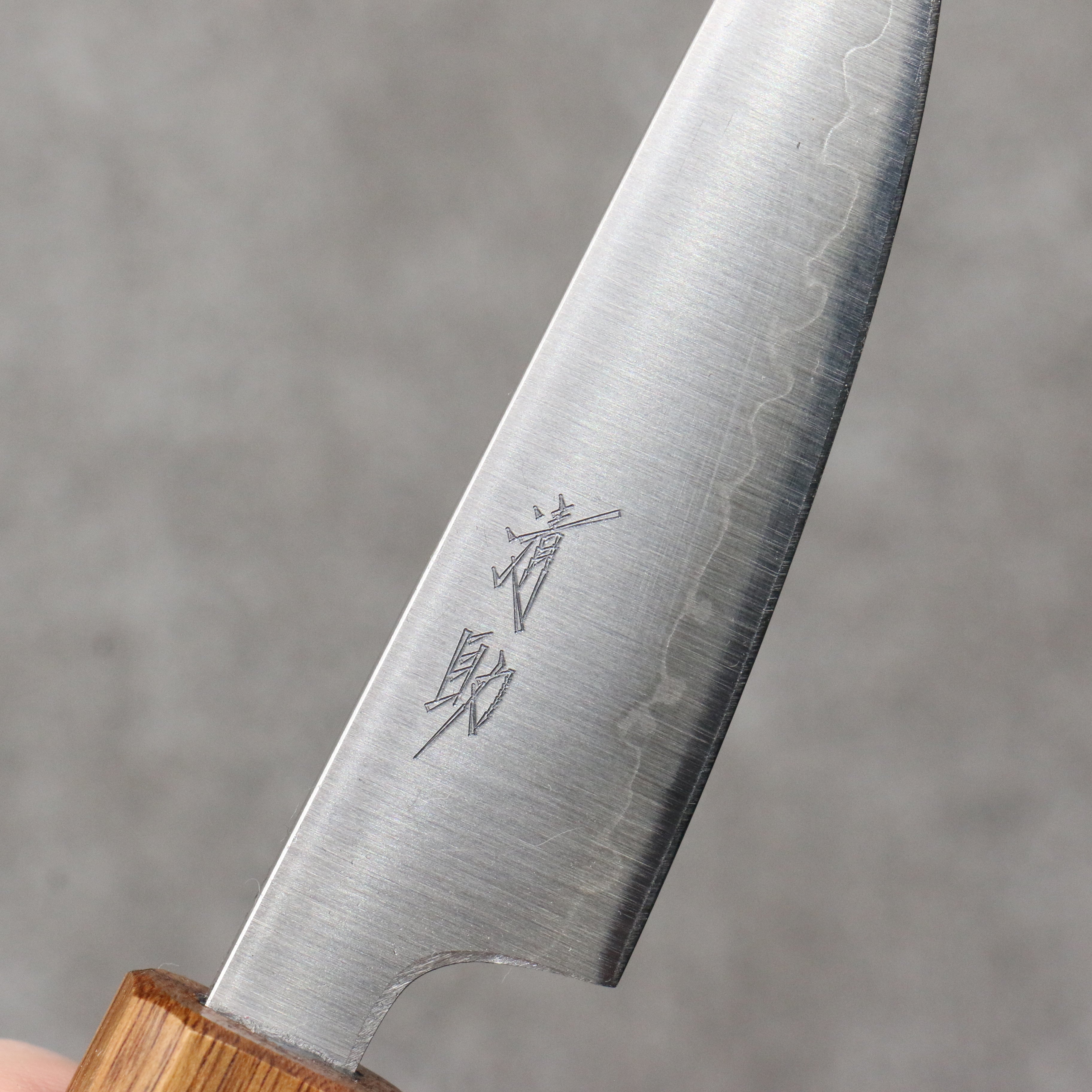 Seisuke Silver Steel No.3 Migaki Paring 80mm White Oak Handle - Seisuke Knife