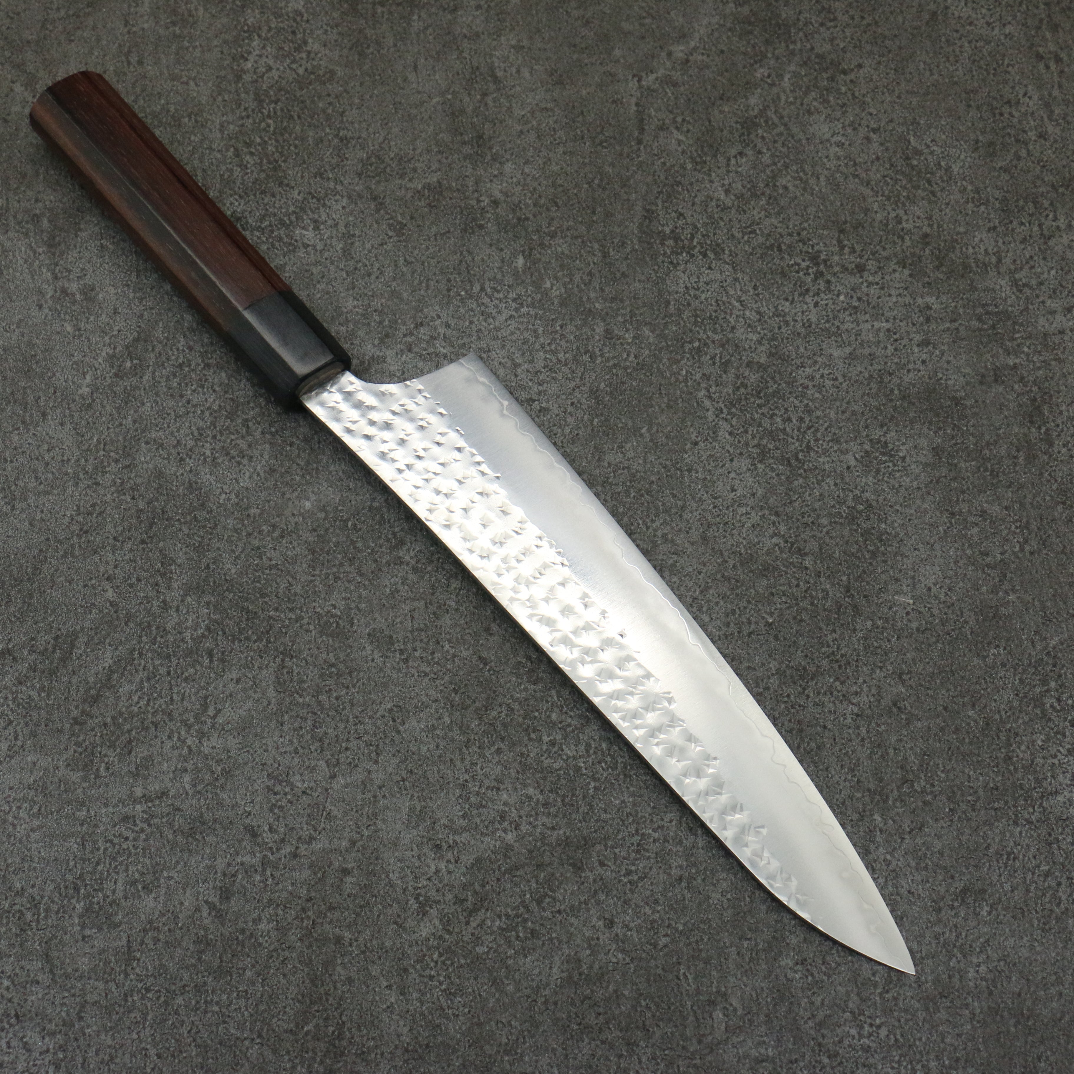 Yu Kurosaki Senko Ei SG2 Hammered Gyuto 210mm Rosewood Handle - Seisuke Knife