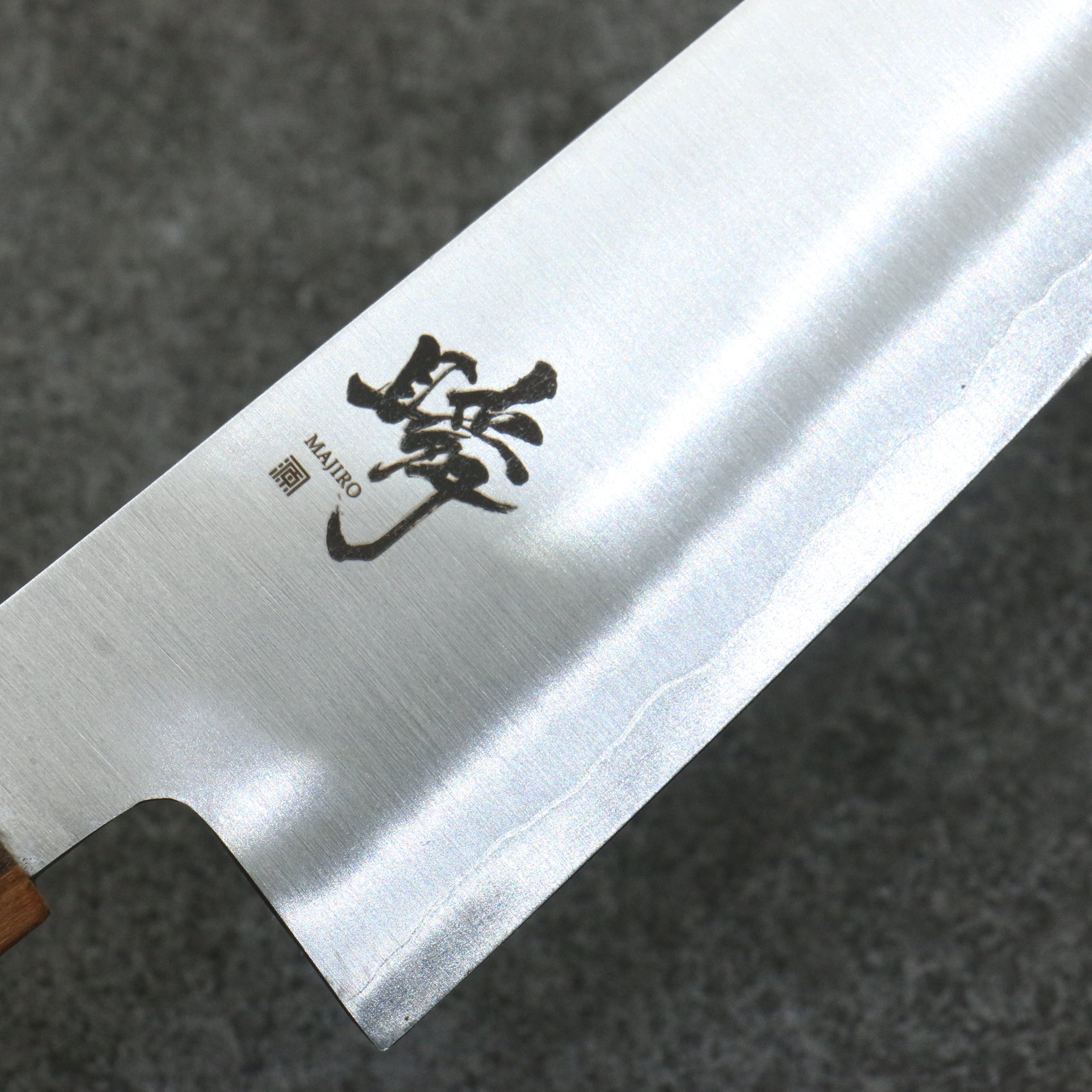 Shigeki Tanaka Majiro Silver Steel No.3 Gyuto 190mm Maple, Cherry, Walnut Handle - Seisuke Knife