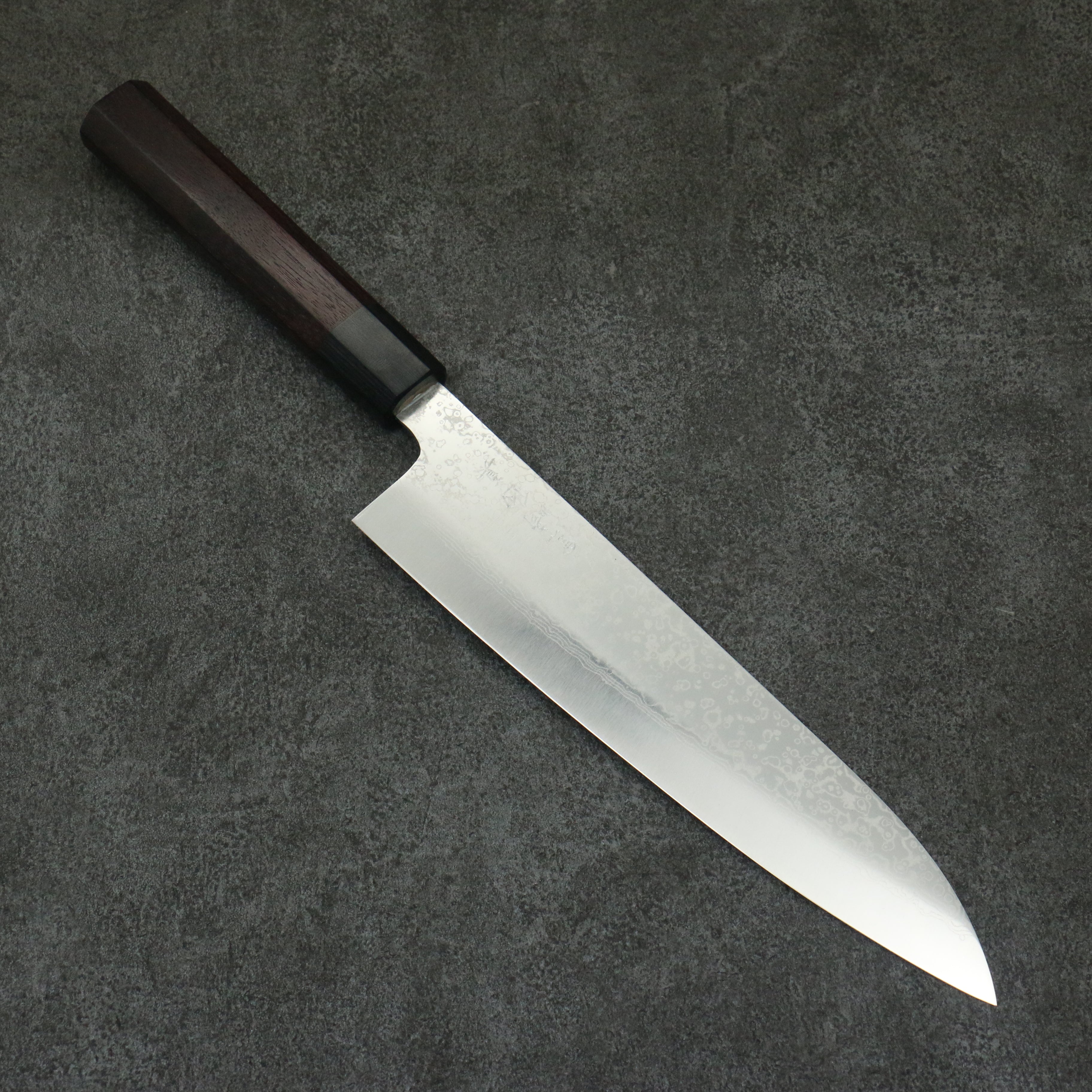 Makoto Kurosaki VG10w Damascus Gyuto 210mm Shitan Handle - Seisuke Knife