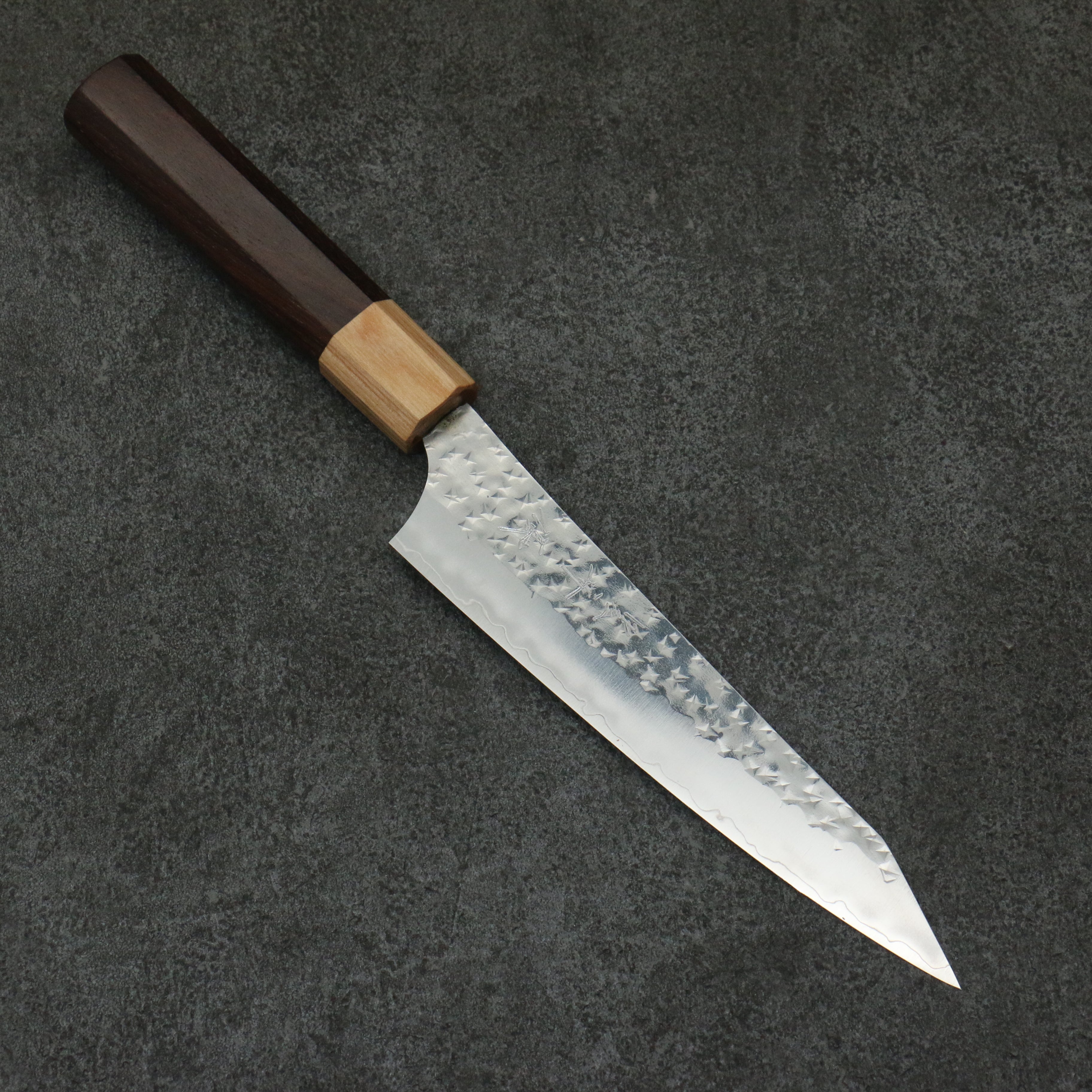 Yu Kurosaki Senko Ei SG2 Hammered Petty-Utility 150mm Shitan (ferrule: White Pakka wood) Handle - Seisuke Knife