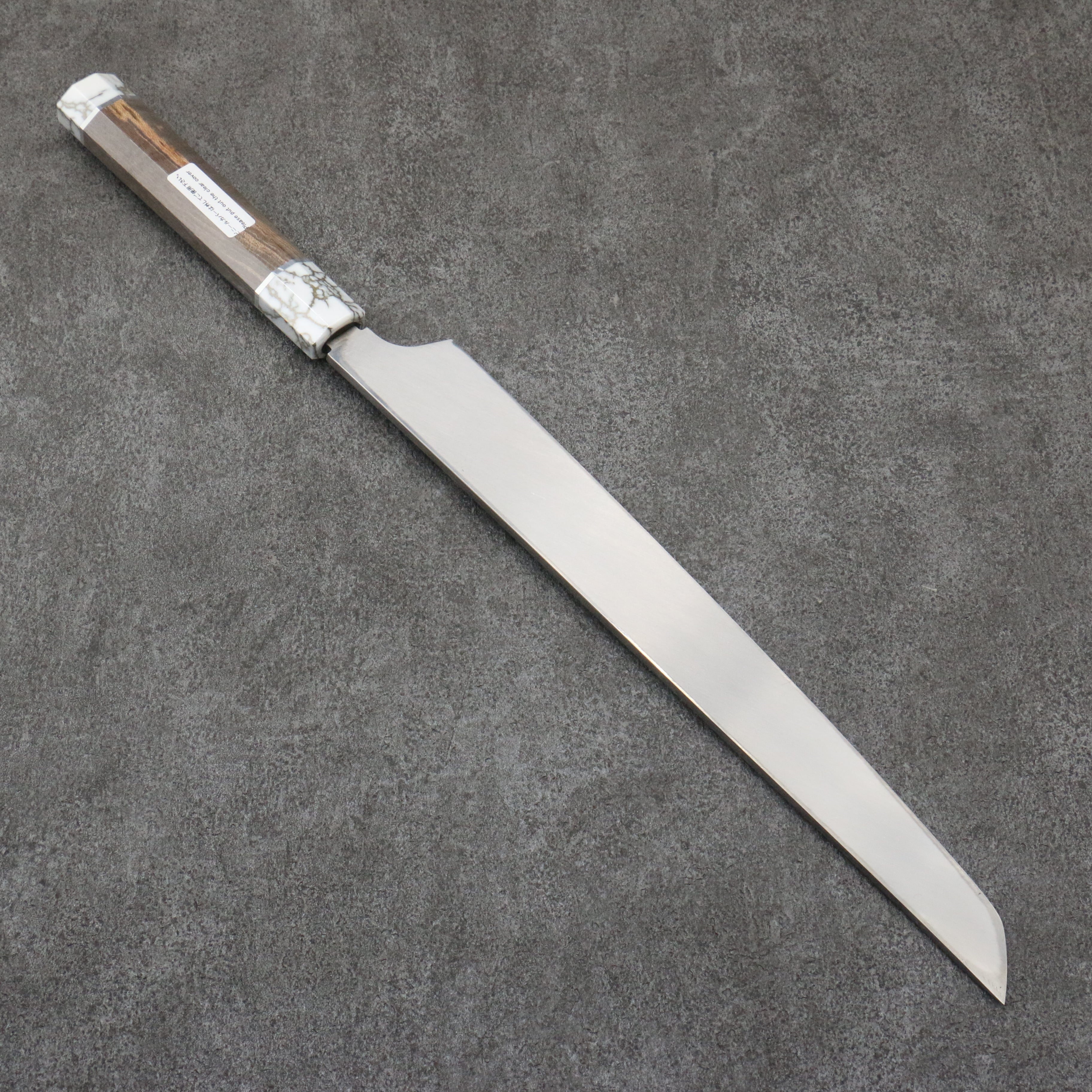 Sakai Takayuki Ginryu Honyaki Swedish Steel Mirrored Finish Sakimaru Yanagiba 300mm Stabilized wood Handle with Sheath - Seisuke Knife