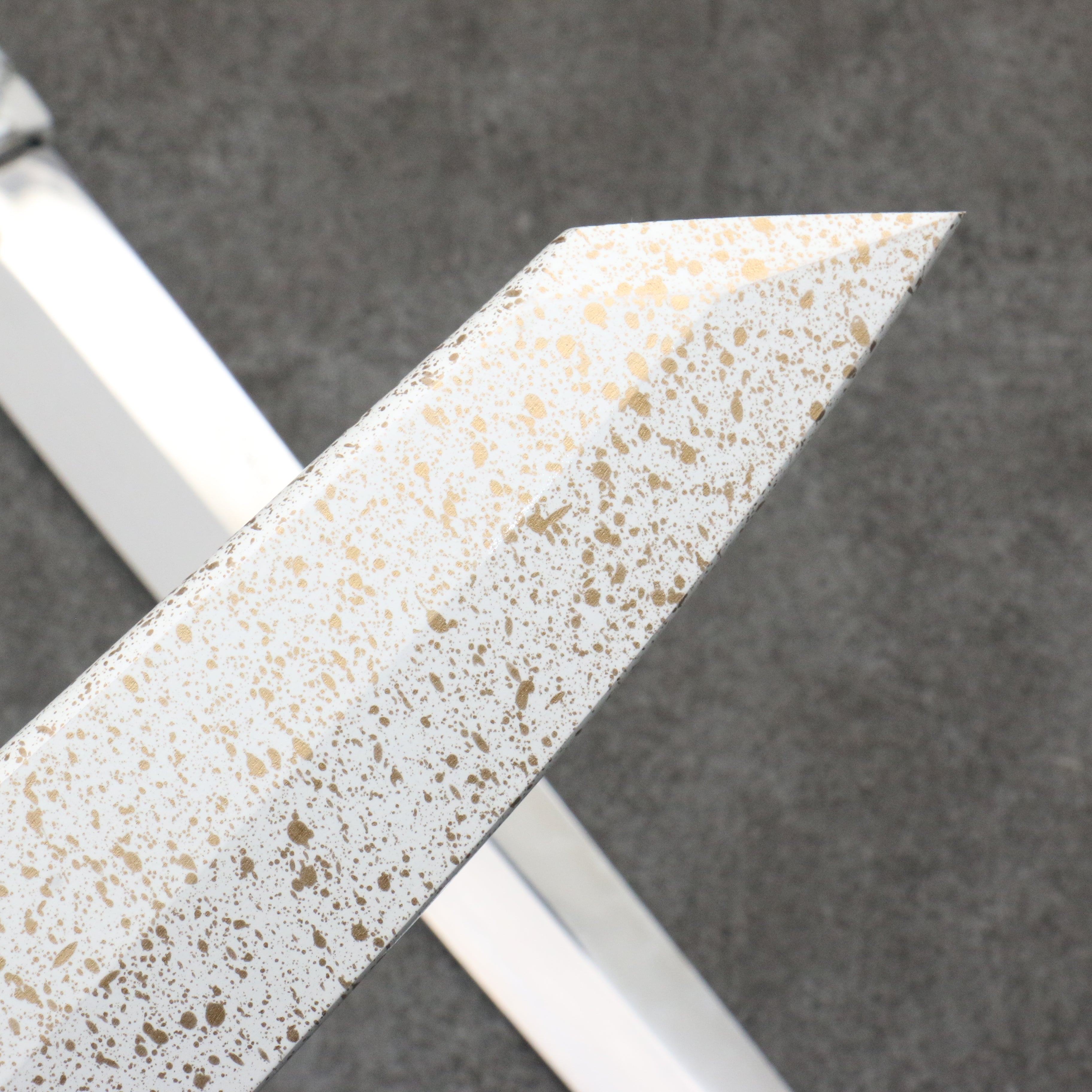Sakai Takayuki Hien White Steel No.2 Honyaki Kiritsuke Yanagiba 300mm Stabilized wood (White Ferrule and End Cap) Handle with Sheath - Seisuke Knife
