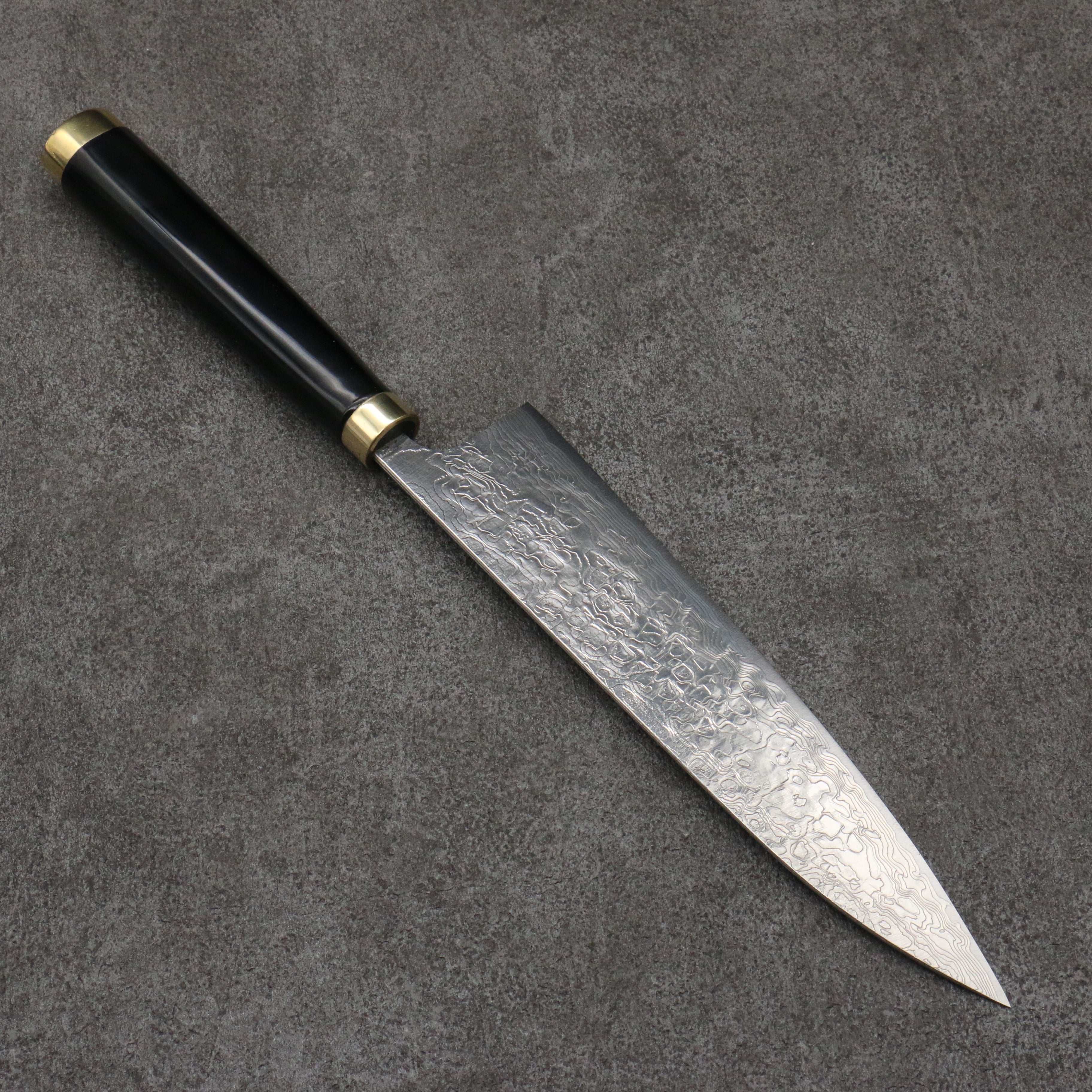 Takeshi Saji Maki-e Art Red Fuji Sheath SG2 Damascus Gyuto 210mm Maki-e Art Handle with Sheath - Seisuke Knife