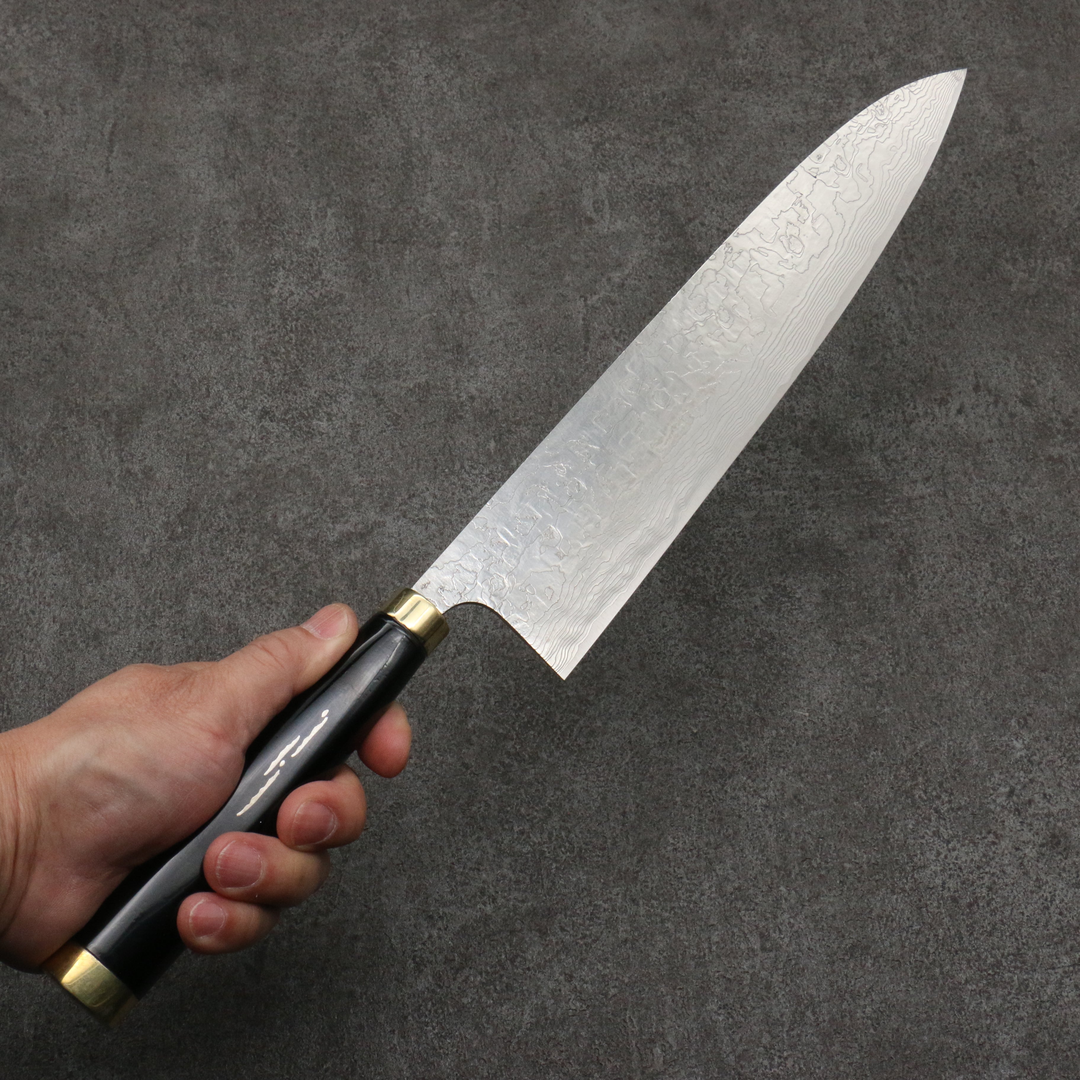Takeshi Saji Maki-e Art Red Fuji Sheath SG2 Damascus Gyuto 270mm Maki-e Art Handle with Sheath - Seisuke Knife