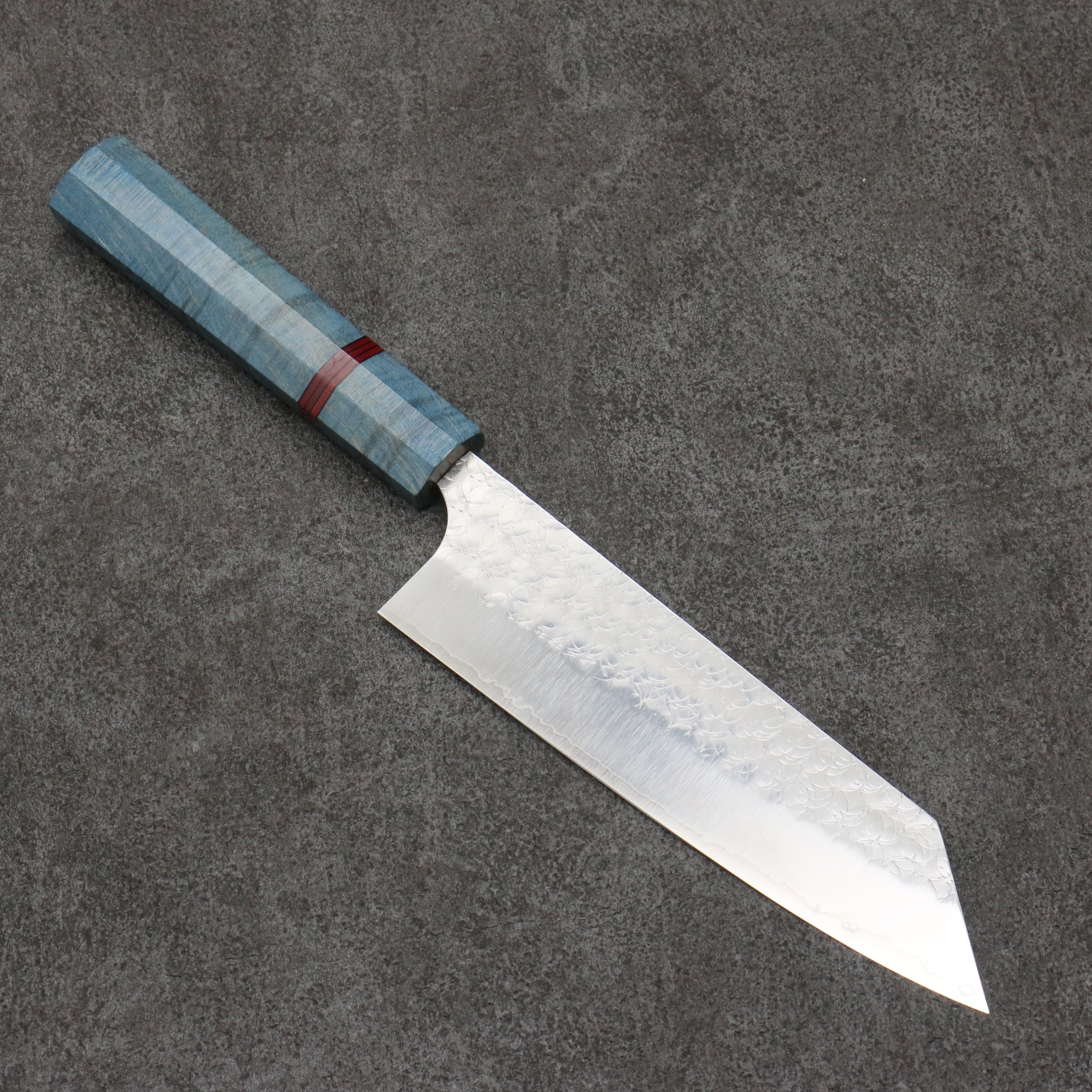 Yoshimi Kato Minamo SG2 Hammered Bunka 165mm Stabilized wood Handle - Seisuke Knife