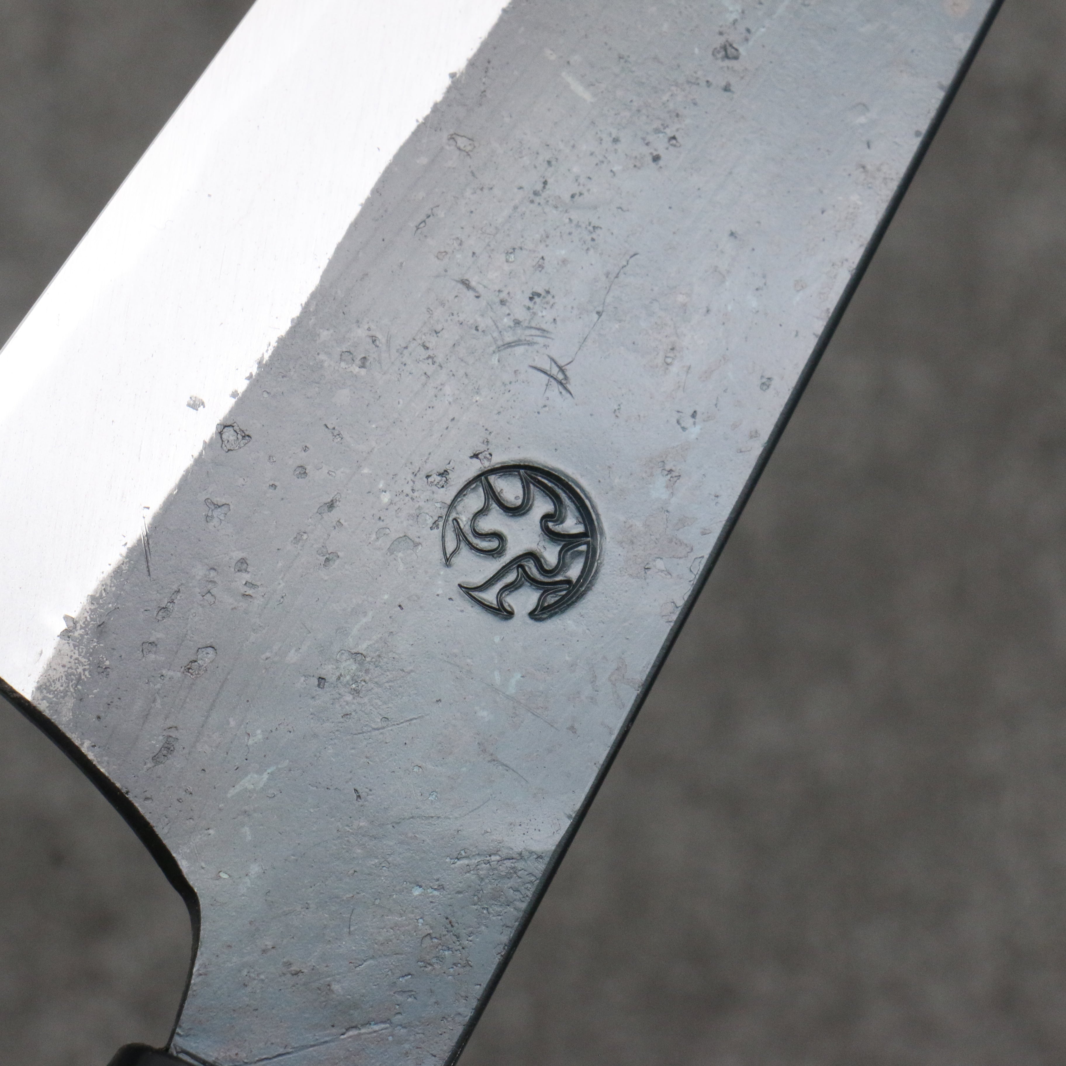 Daisuke Nishida White Steel No.1 Black Finished Santoku 165mm Cherry Tree Handle - Seisuke Knife