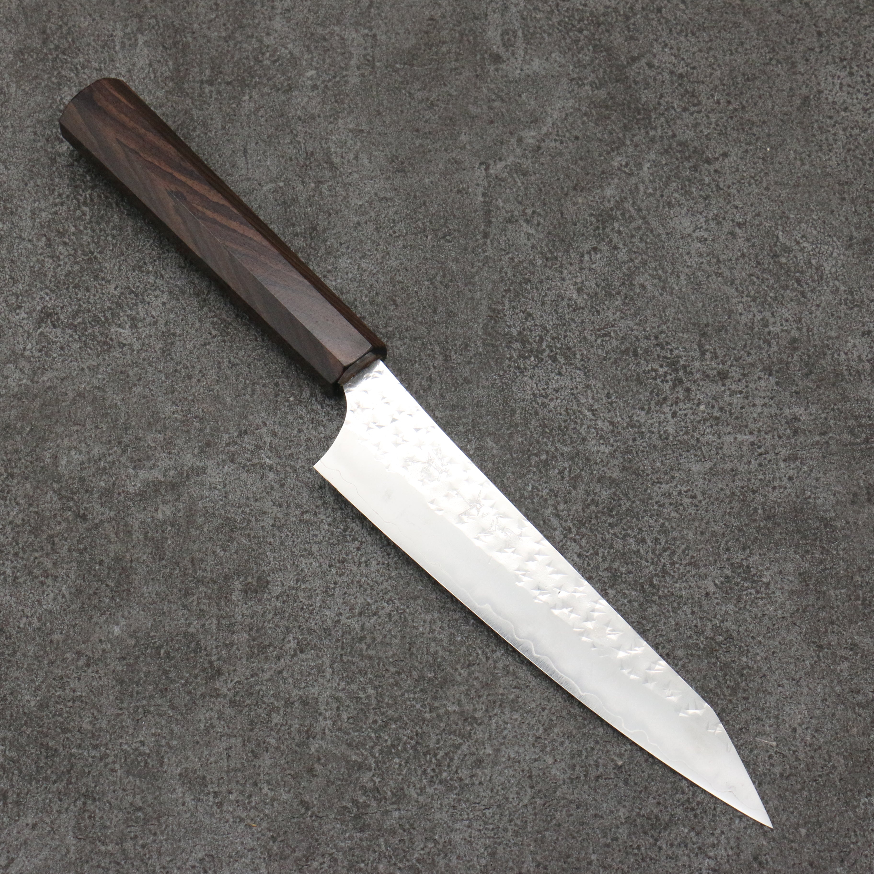 Yu Kurosaki Senko Ei SG2 Hammered Petty-Utility 150mm Ebony Wood Handle - Seisuke Knife
