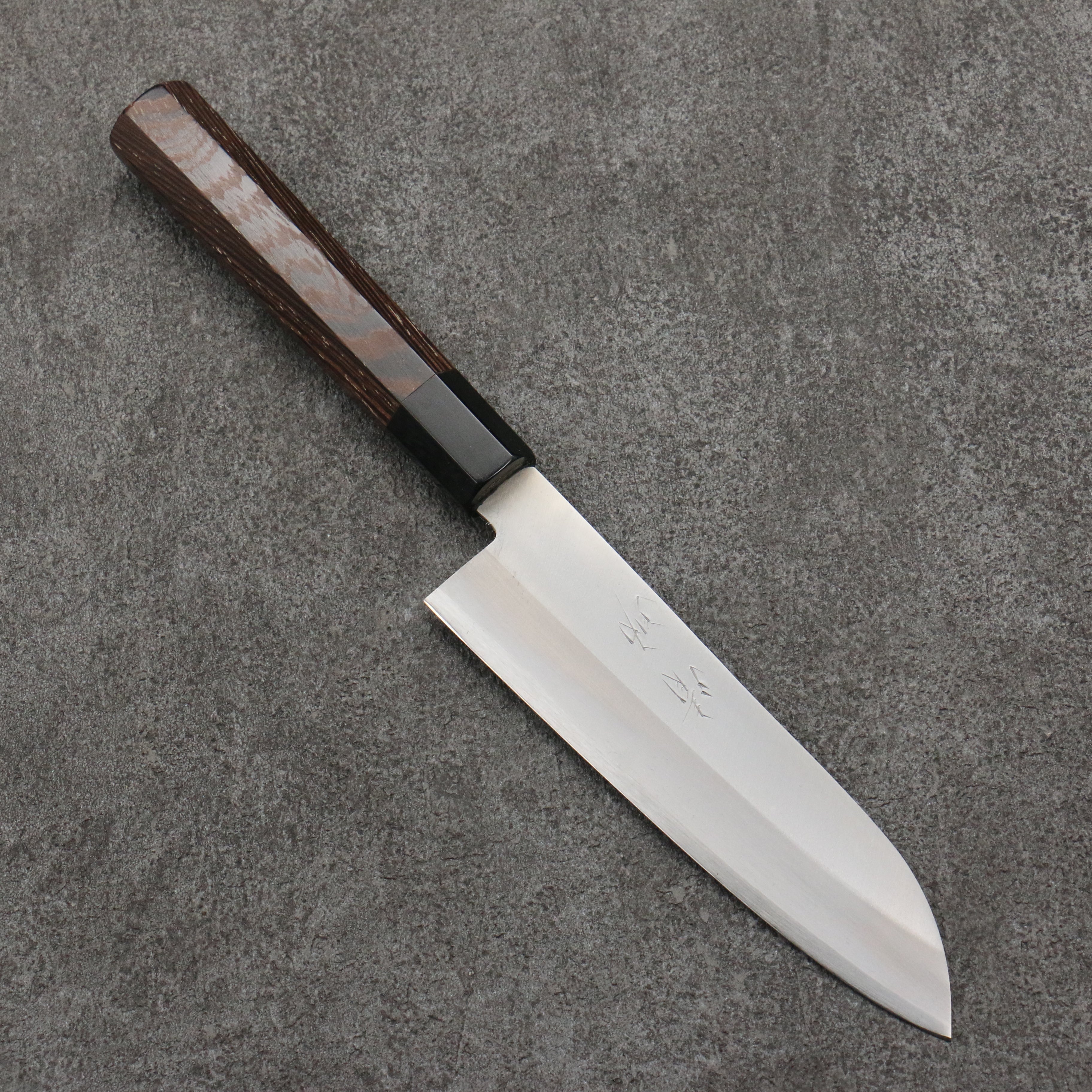 Seisuke Blue Super Small Santoku 140mm Wenge Handle - Seisuke Knife