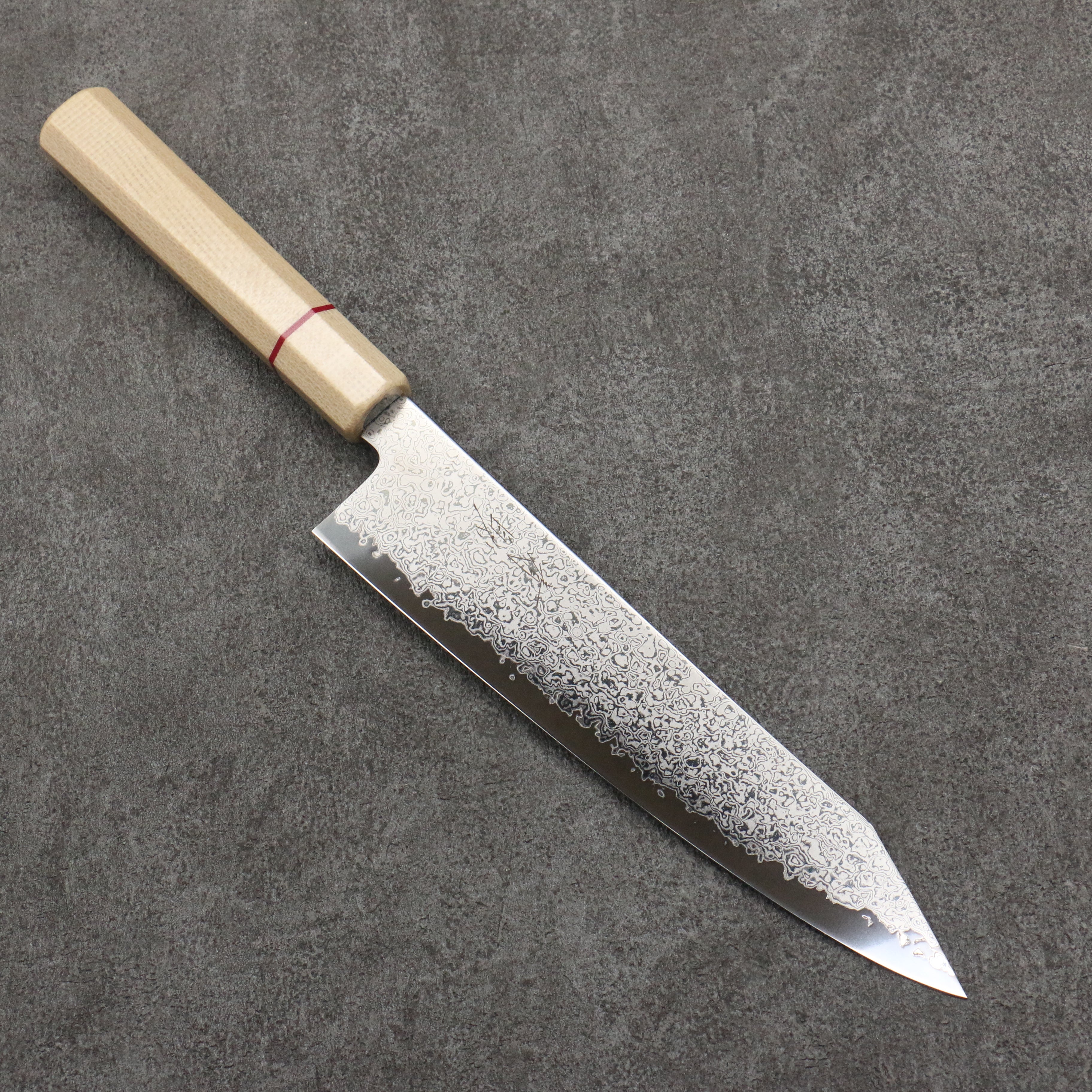 Seisuke VG10 Damascus Kiritsuke Gyuto 210mm White Micarta Handle - Seisuke Knife