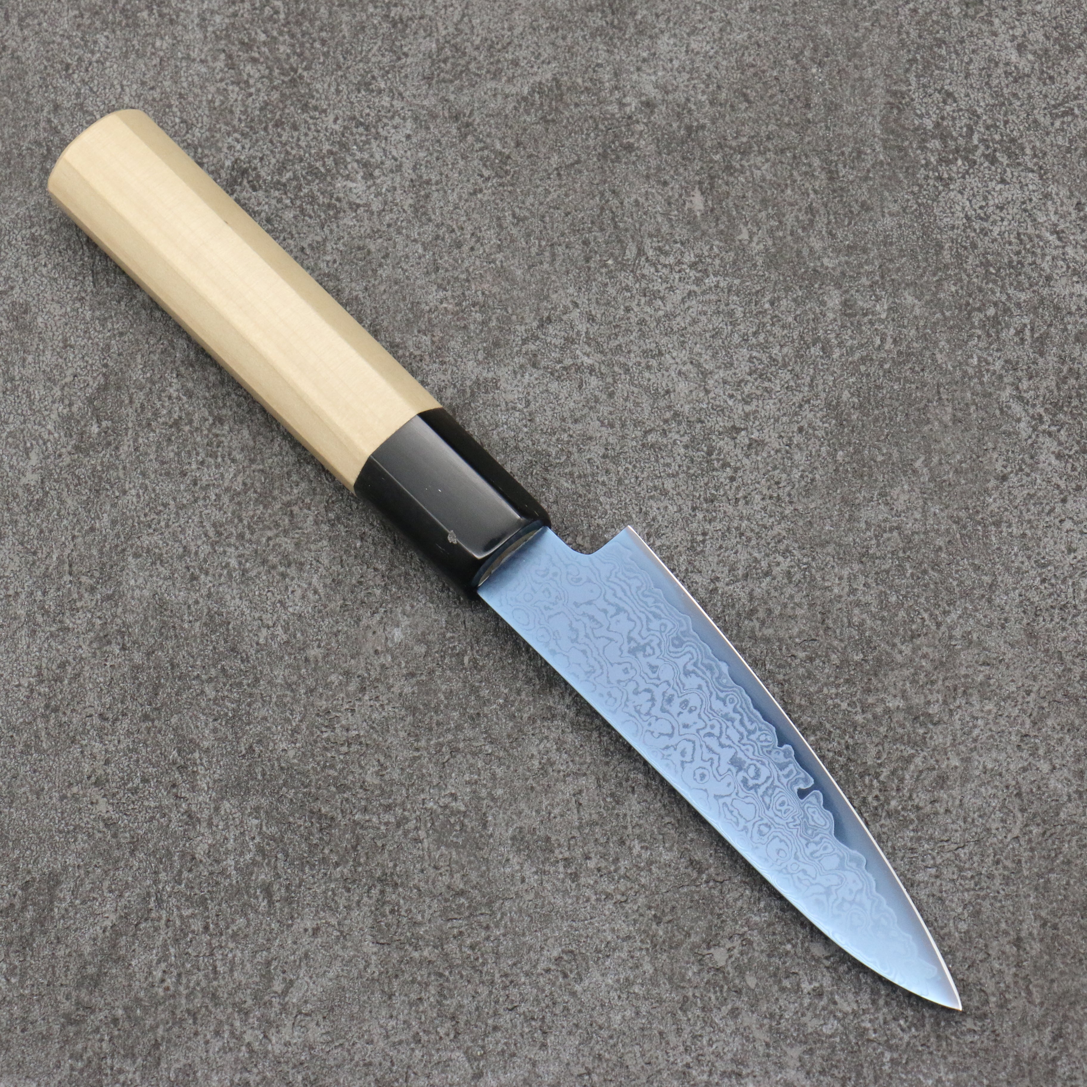 Seisuke VG10 Ion-Plated Damascus Petty-Utility 105mm Magnolia Handle - Seisuke Knife