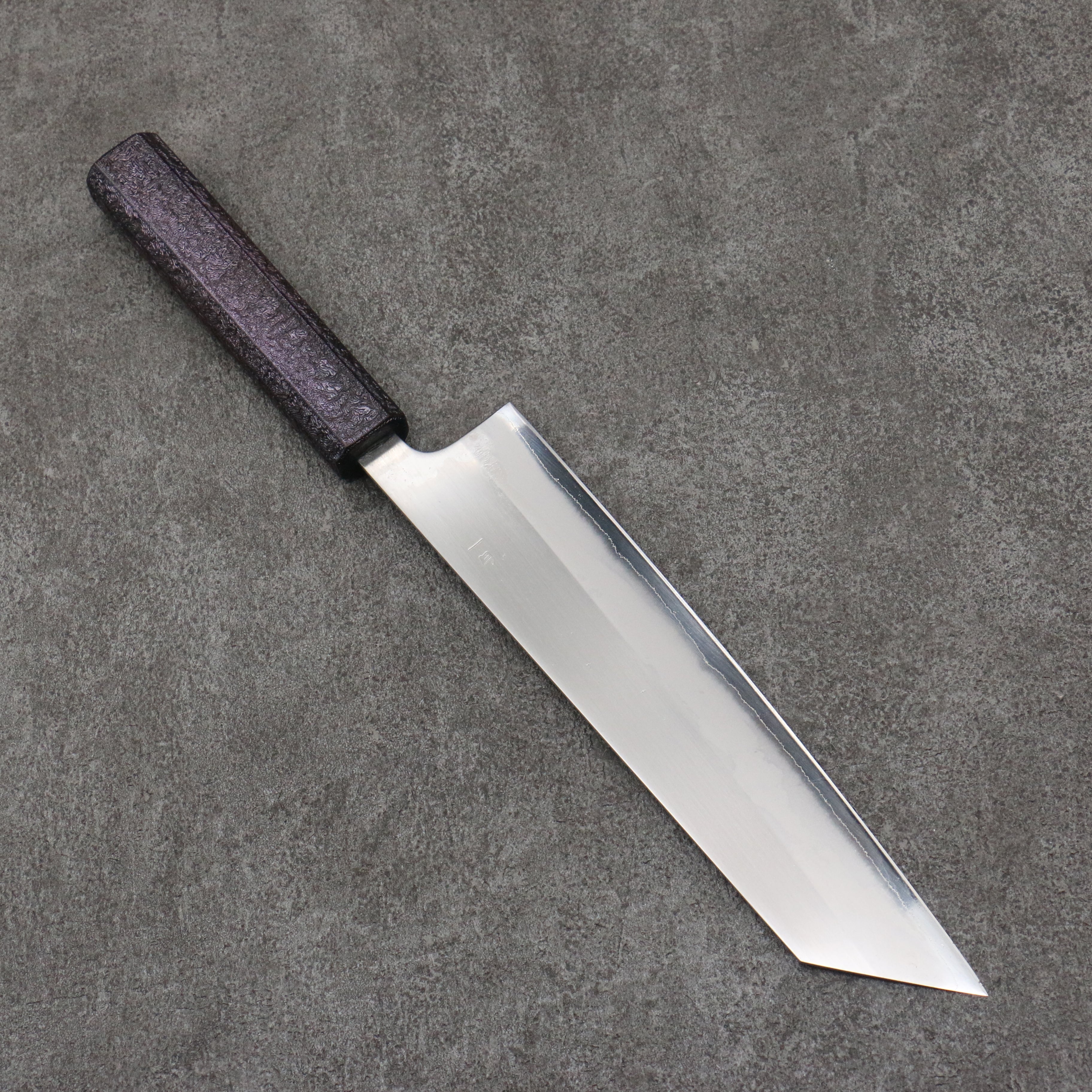 Seisuke White Steel No.1 Migaki Kiritsuke Gyuto 210mm Purple Lacquered Oak Handle - Seisuke Knife