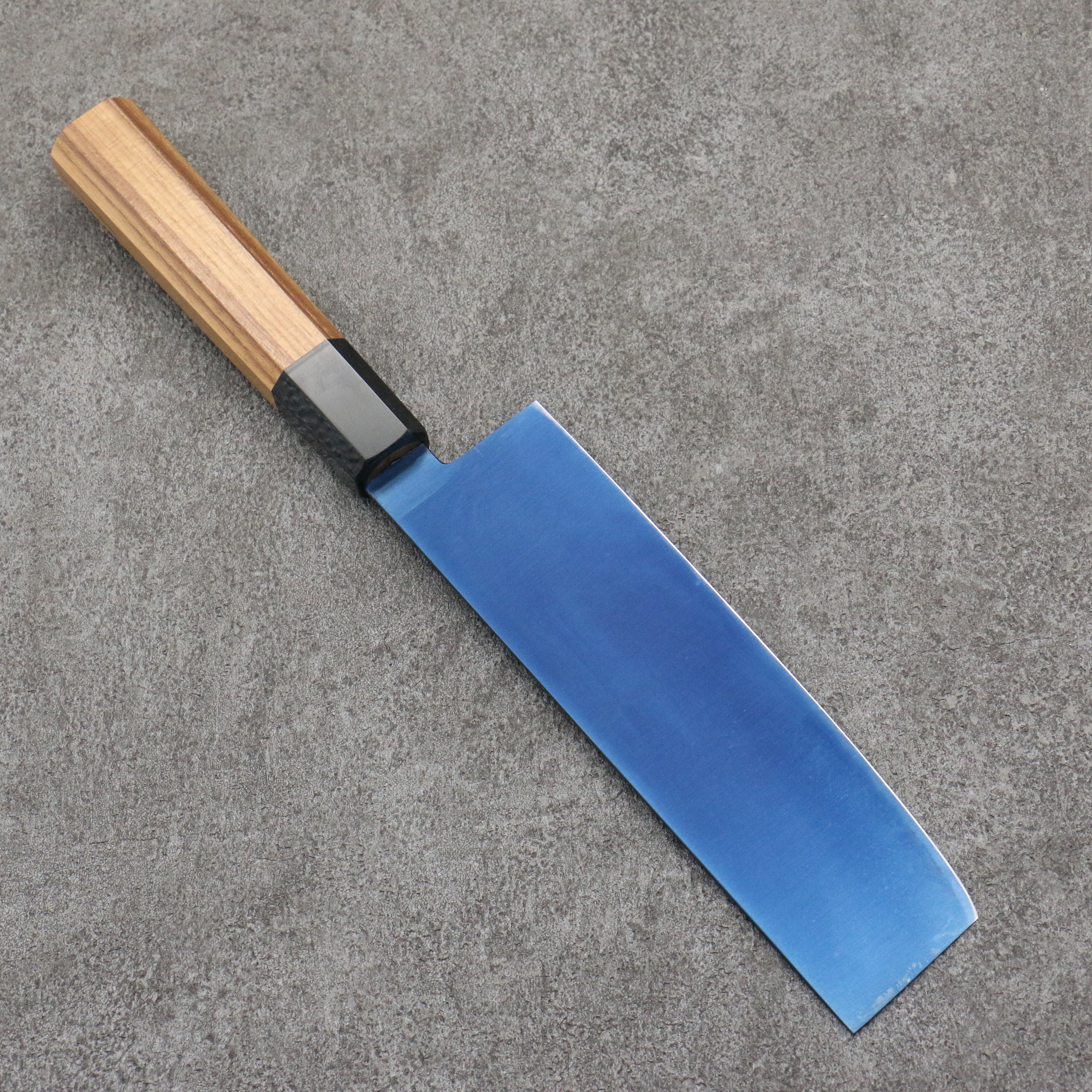 Seisuke SK-85 Ion plating Nakiri 175mm Teak (ferrule: Black Plastic) Handle - Seisuke Knife