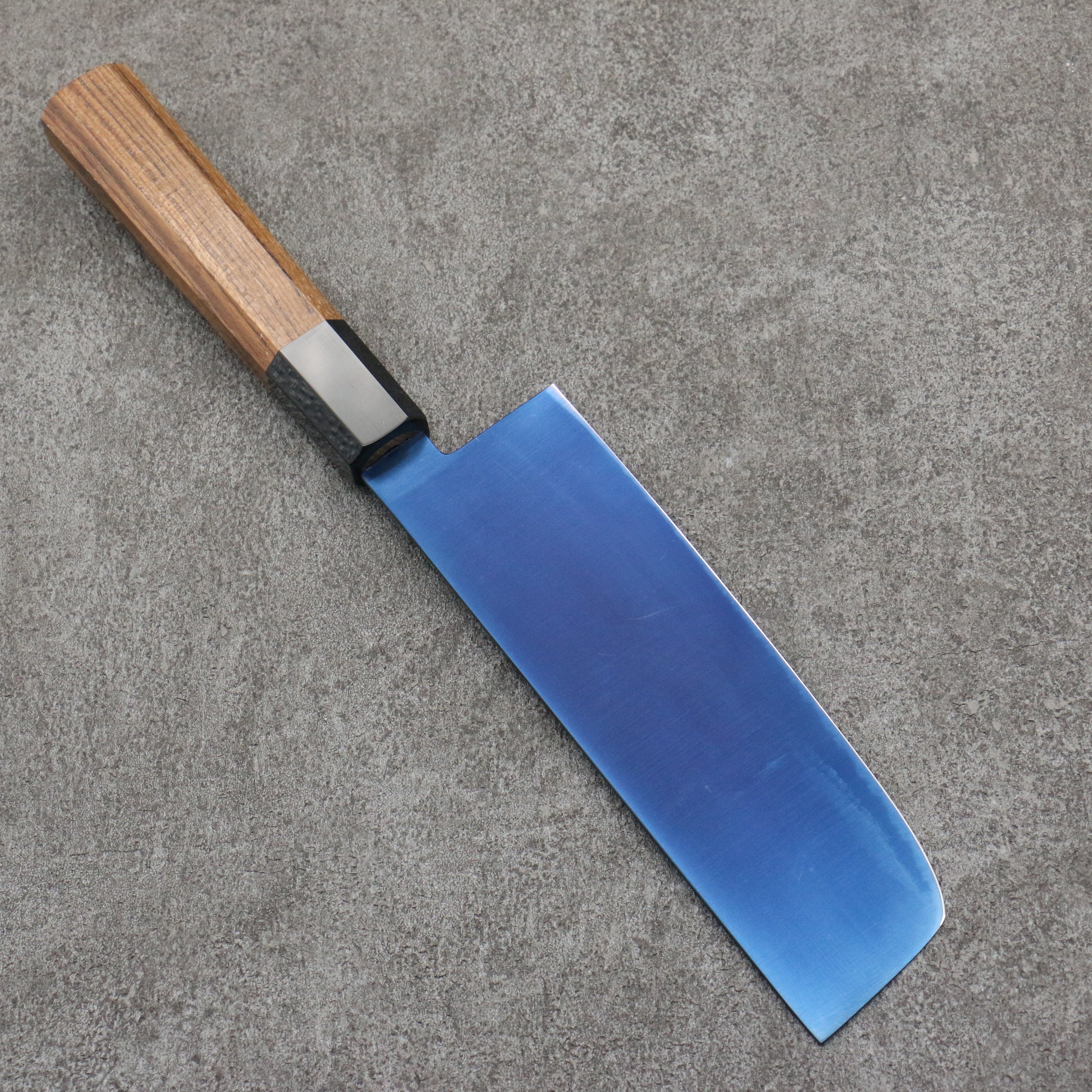 Seisuke SK-85 Ion plating Nakiri 160mm Teak (ferrule: Black Plastic) Handle - Seisuke Knife