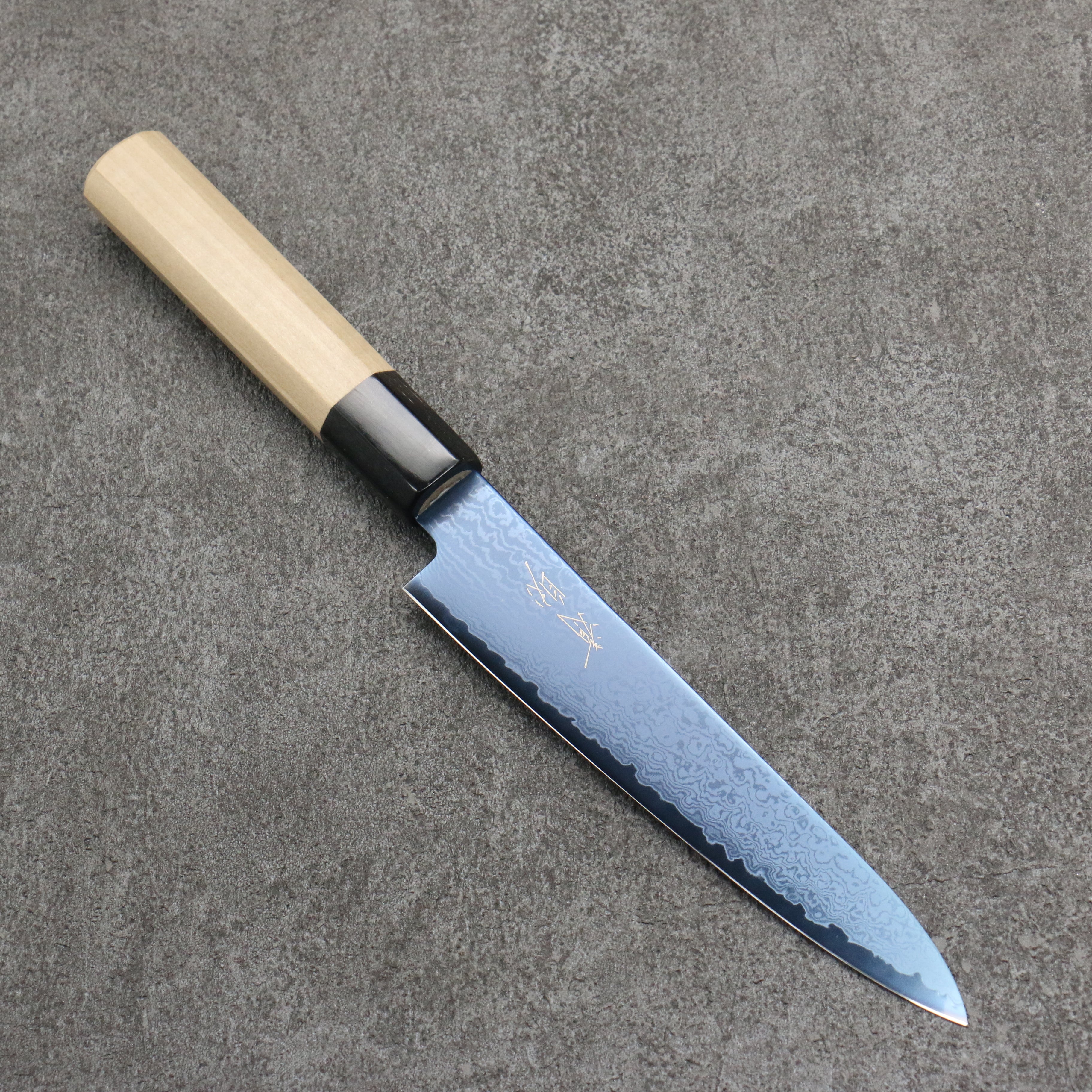 Seisuke VG10 Ion-Plated Damascus Petty-Utility 150mm Magnolia Handle - Seisuke Knife
