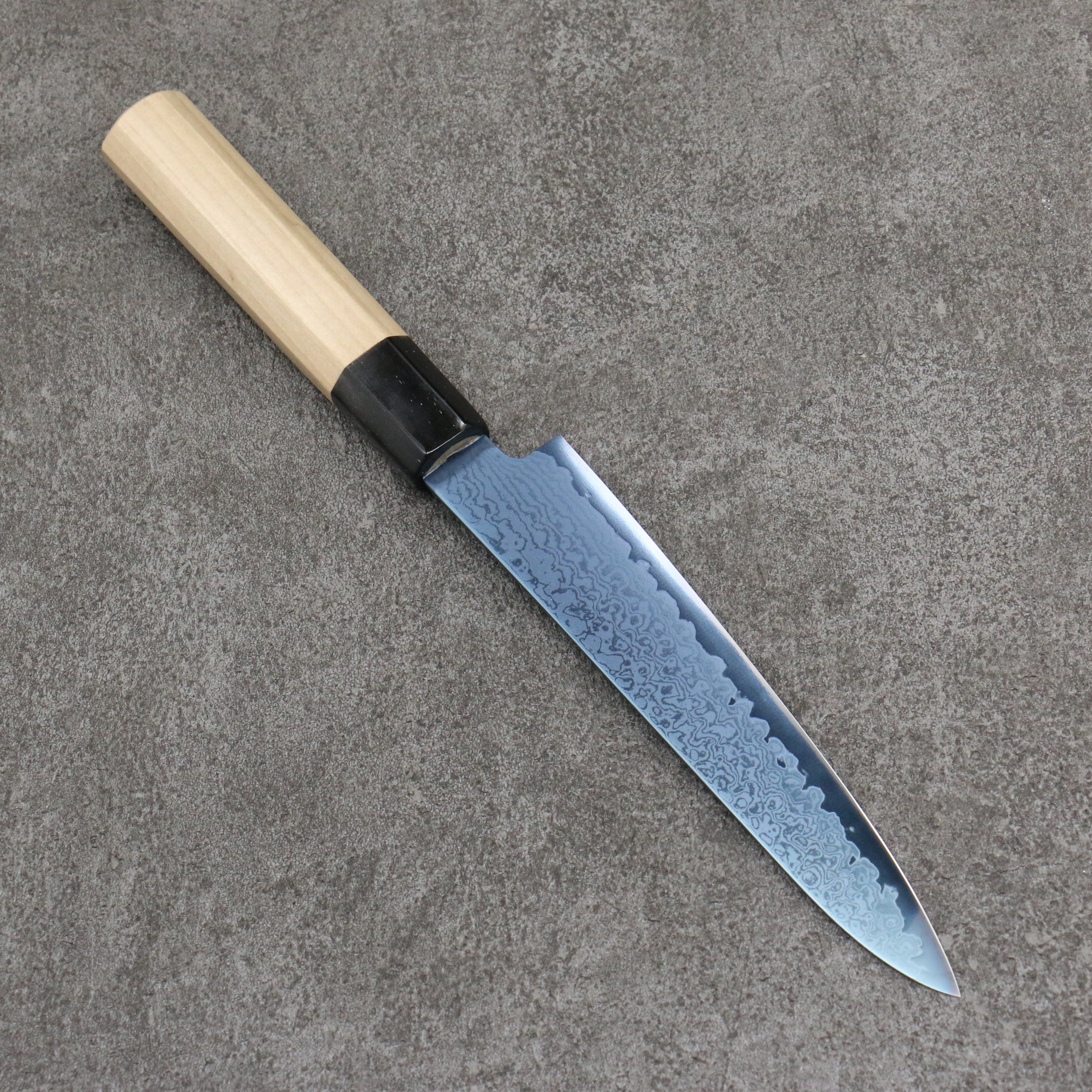 Seisuke VG10 Ion-Plated Damascus Petty-Utility 150mm Magnolia Handle - Seisuke Knife