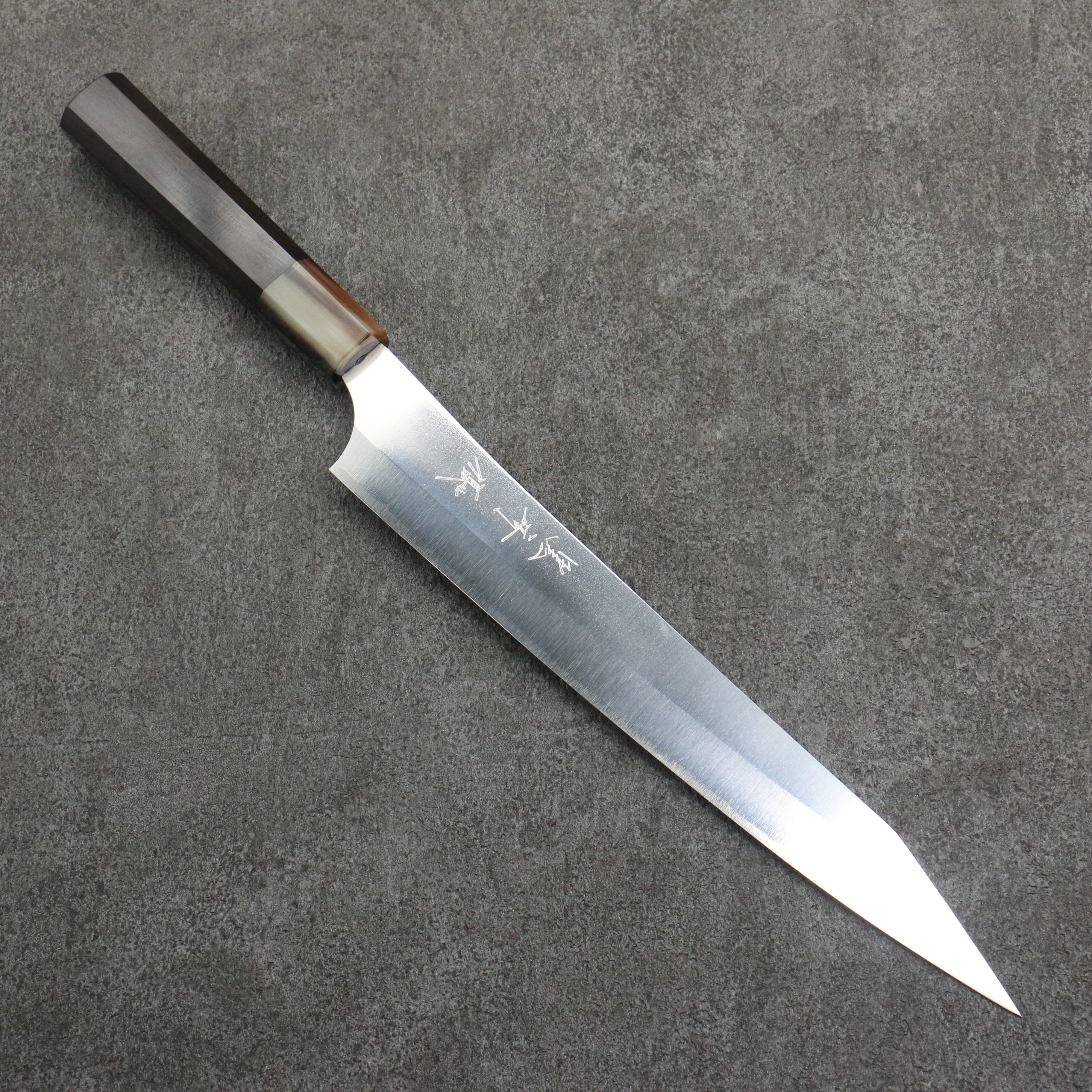 Yu Kurosaki New Gekko VG-XEOS Sujihiki 240mm Ebony Wood Handle - Seisuke Knife