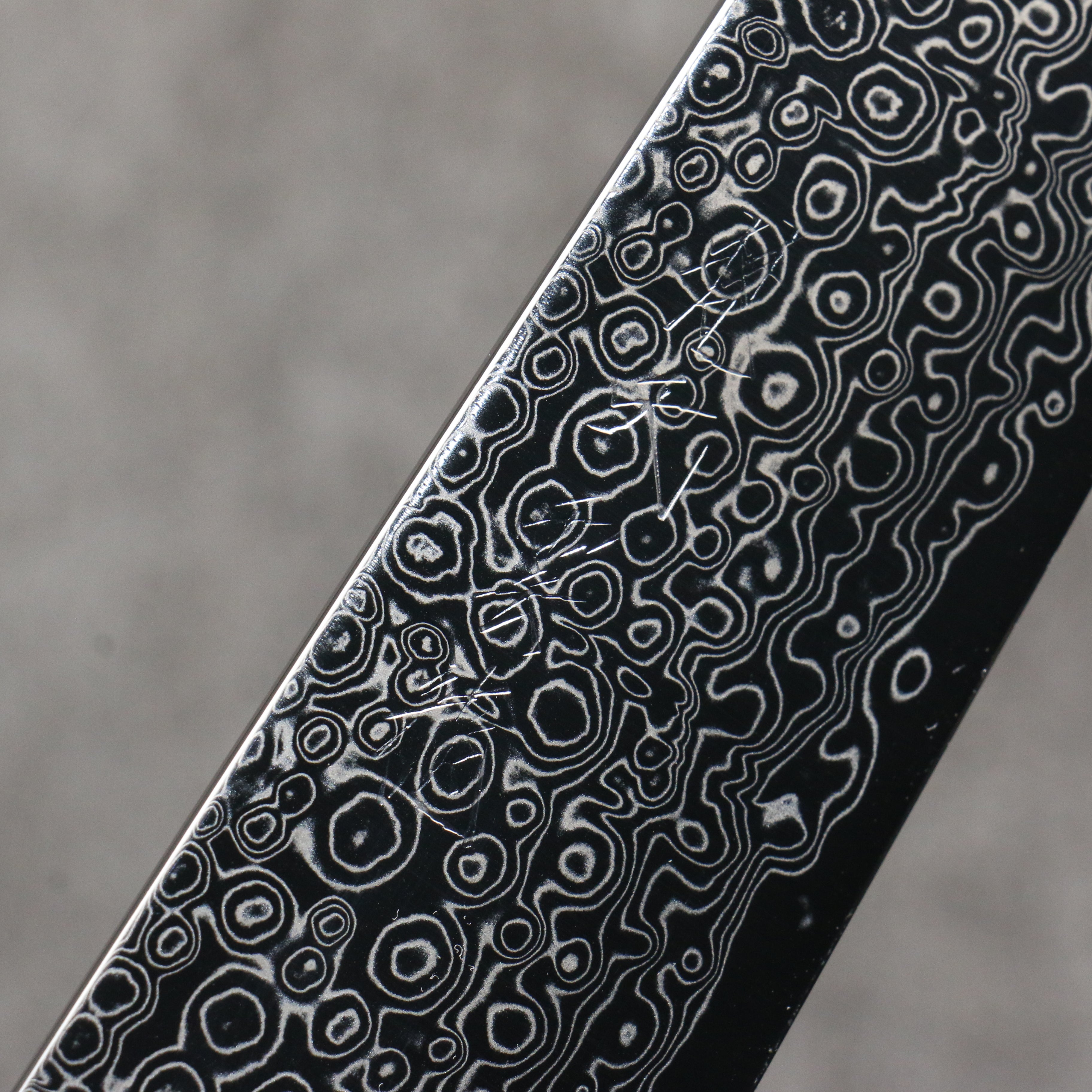 Ryusen Bonten Unryu VG10 63 Layer Damascus Sujihiki 240mm Black Pakkawood Handle - Seisuke Knife
