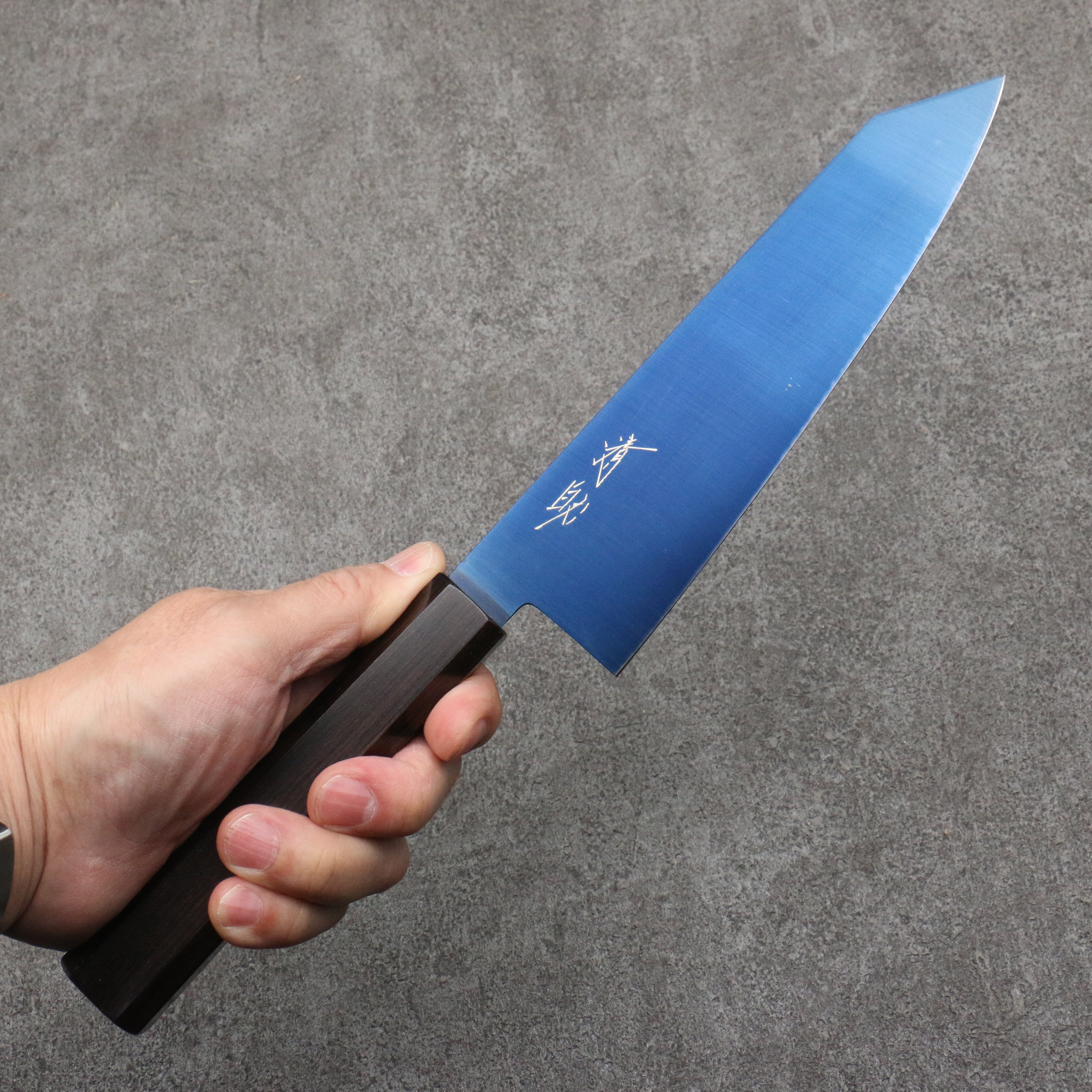 Seisuke SK-85 Ion plating Kiritsuke Santoku 180mm Ebony Wood Handle - Seisuke Knife