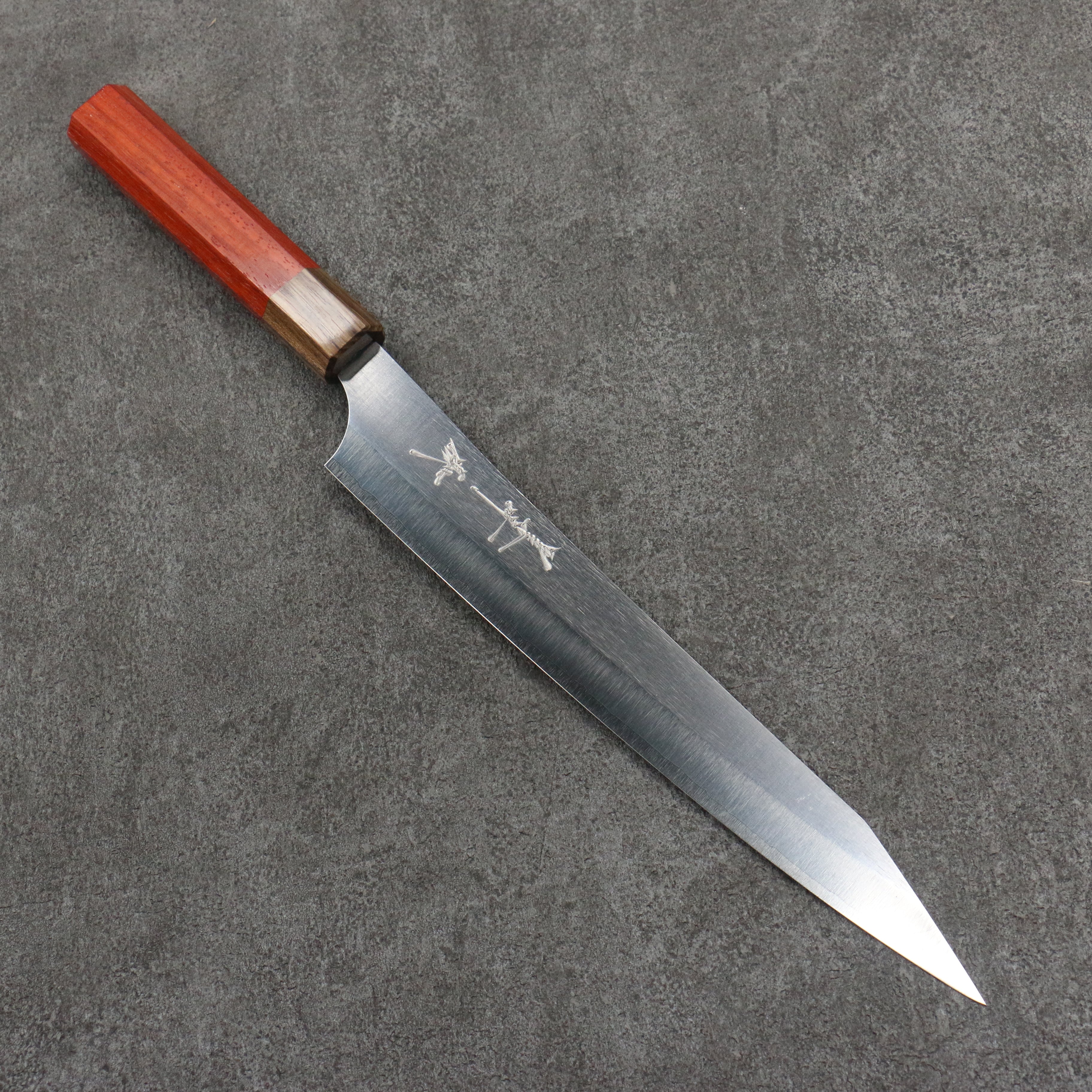 Yu Kurosaki New Gekko Hiou VG-XEOS Sujihiki 240mm Padoauk Handle - Seisuke Knife