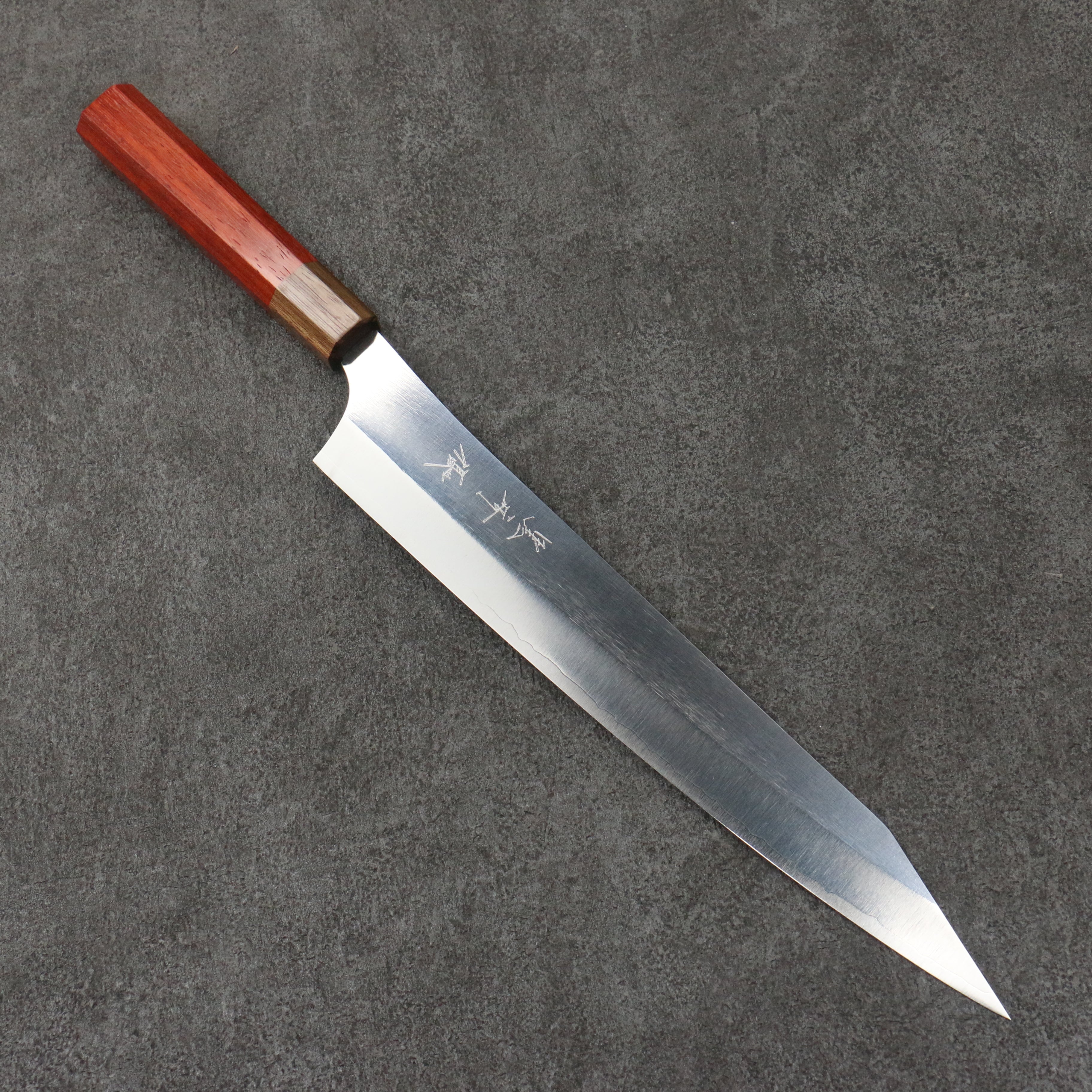 Yu Kurosaki New Gekko Hiou VG-XEOS Sujihiki 270mm Padoauk Handle - Seisuke Knife